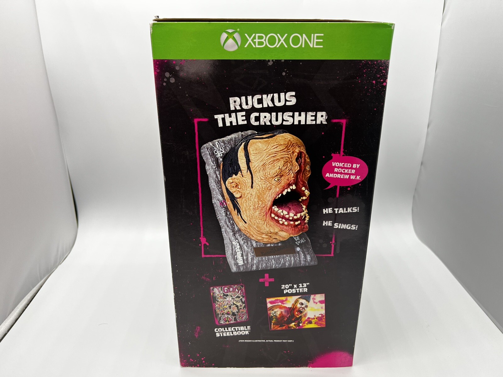 Ruckus The Crusher Head Figure Rage 2 Collector Edition XBOX ONE