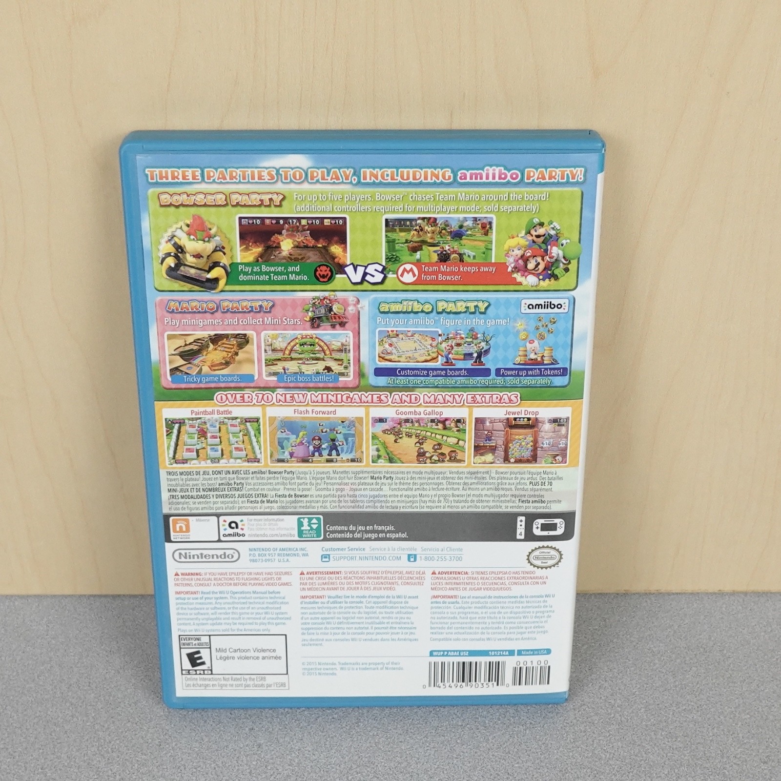 Mario Party 10 Nintendo Wii U Good Free Shipping