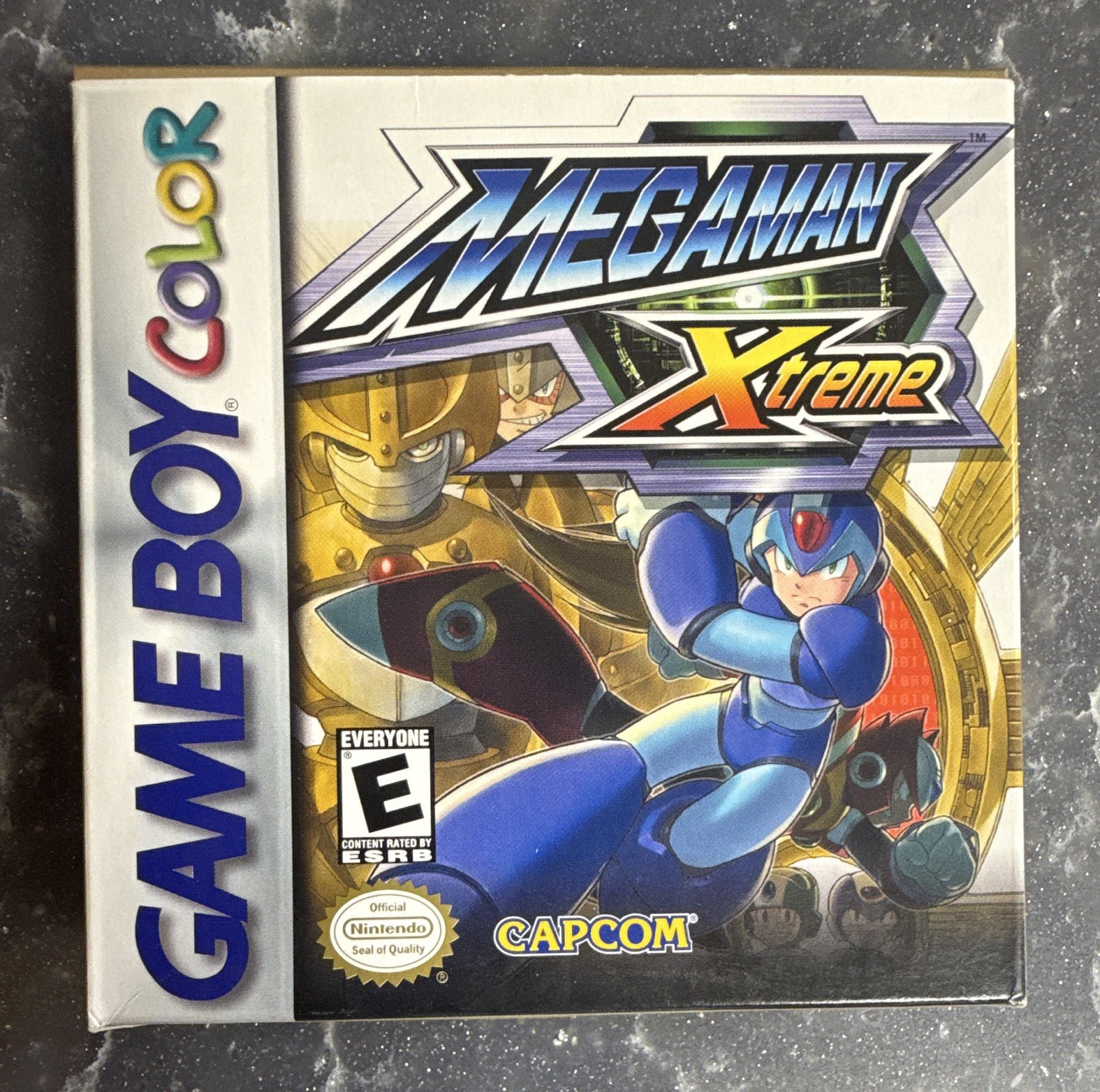 Capcom Mega Man Xtreme Nintendo Game Boy Color CIB box w/ Manual. Box only