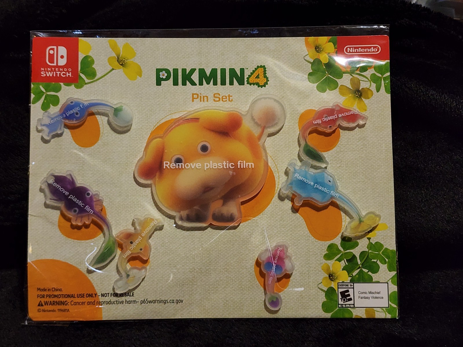 Nintendo Pikmin 4 Pin Set Oatchi Blue Yellow Purple Red Pikmin Video Game Series