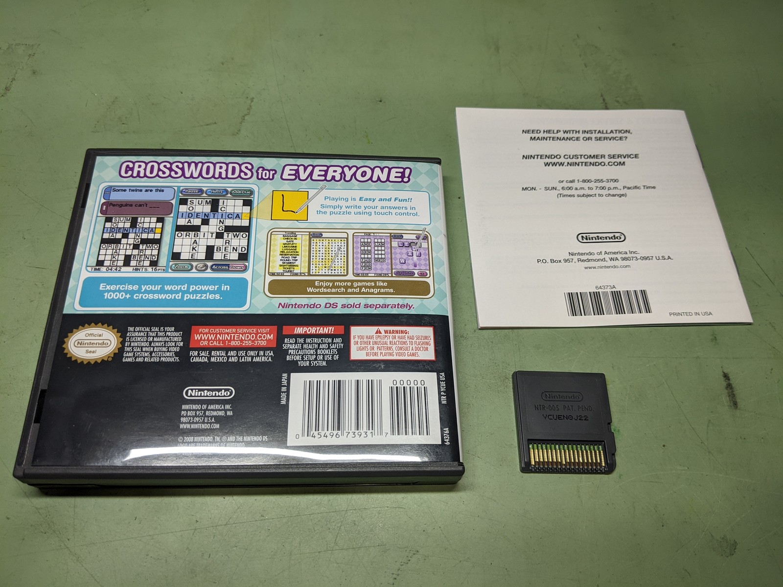 Crosswords DS Nintendo DS Complete in Box