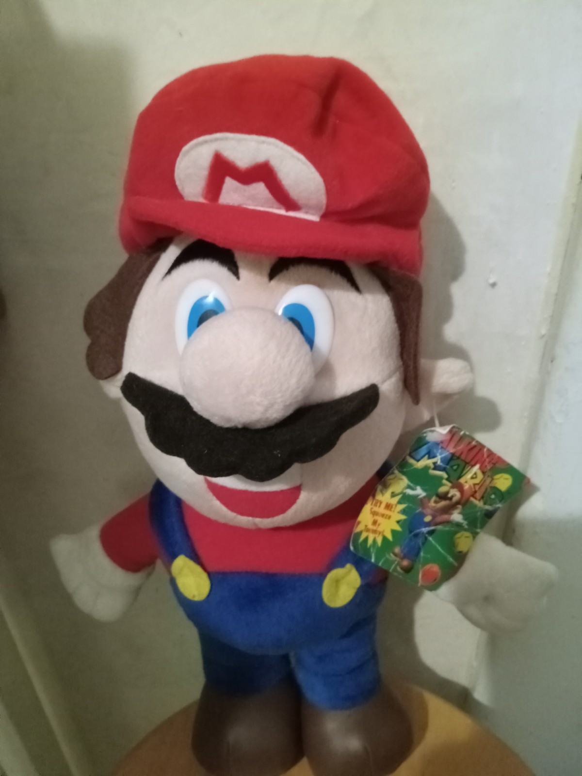 VTG Nintendo 1997 Talking Mario Plush N64 Treasures Inc Voice not Working Clean