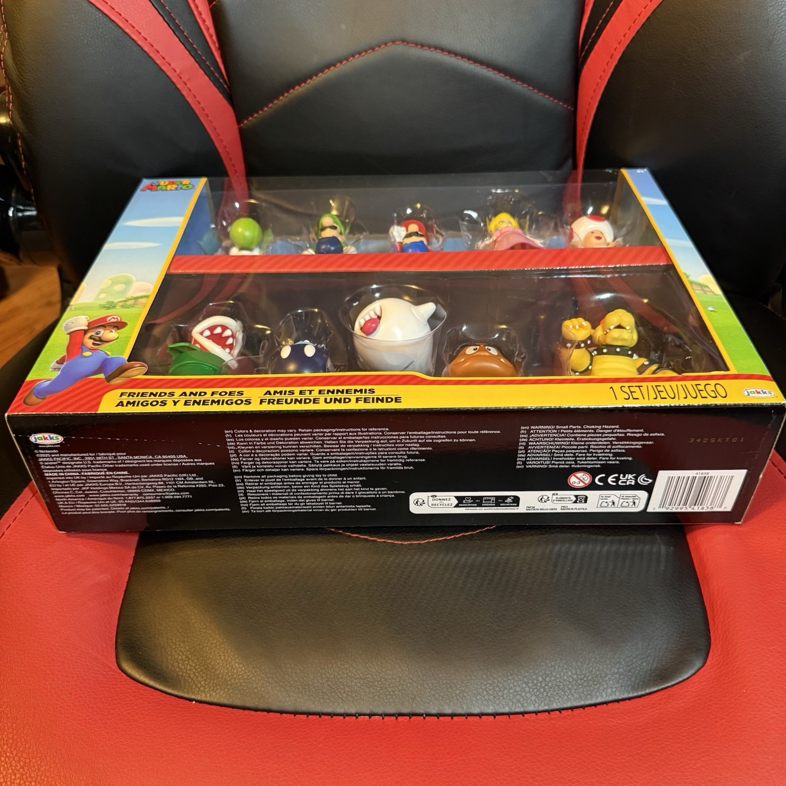 Jakks Super Mario Friends & Foes Boxed Figure Set Mario Luigi Peach Yoshi