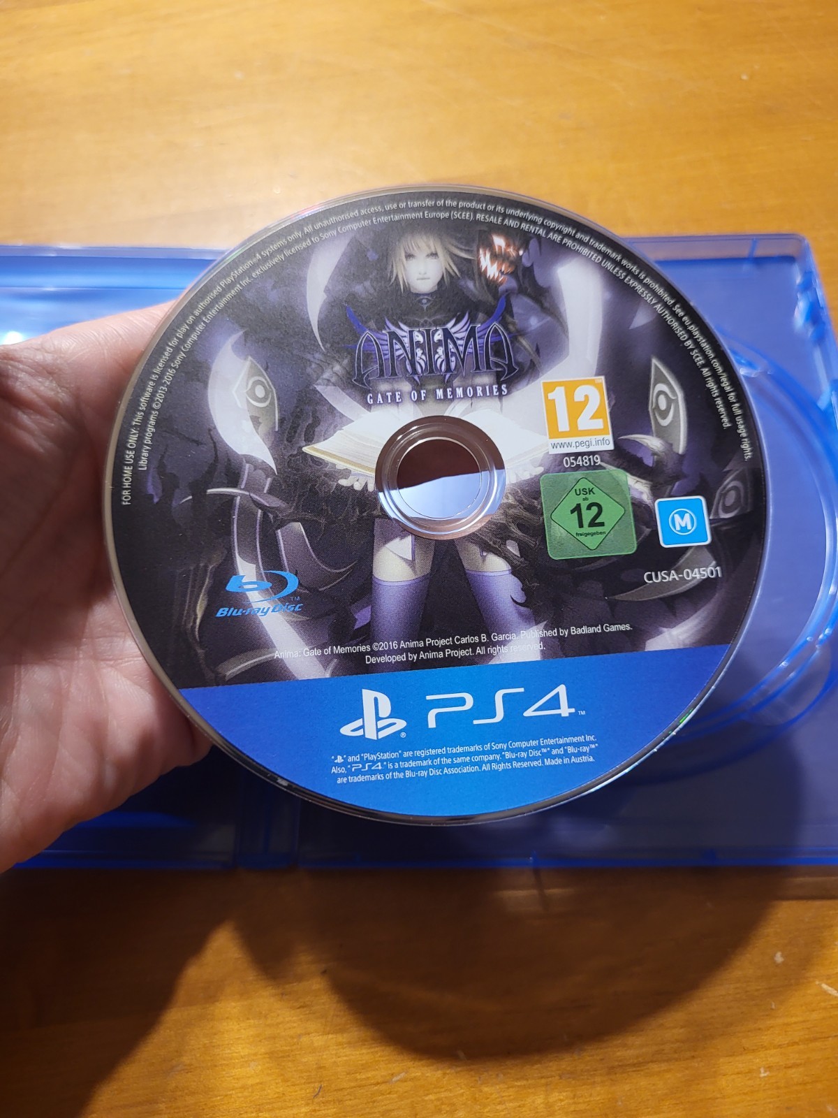 PS4 Playstation 4 Anima Gate of Memories PAL PEGI 12 DISC ONLY READ
