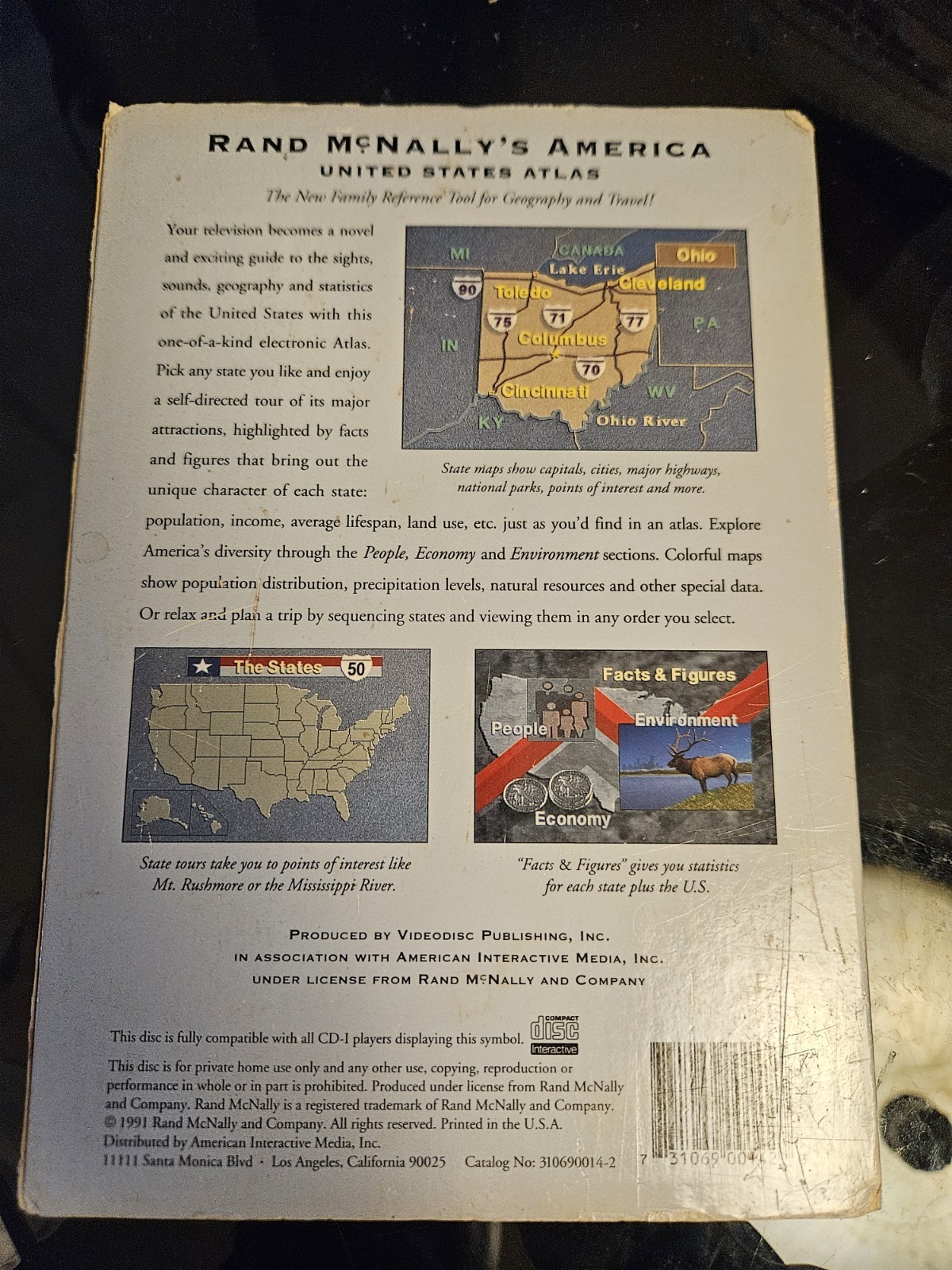 Philips CDi Retro Educational – United States Atlas Rand McNally’s America