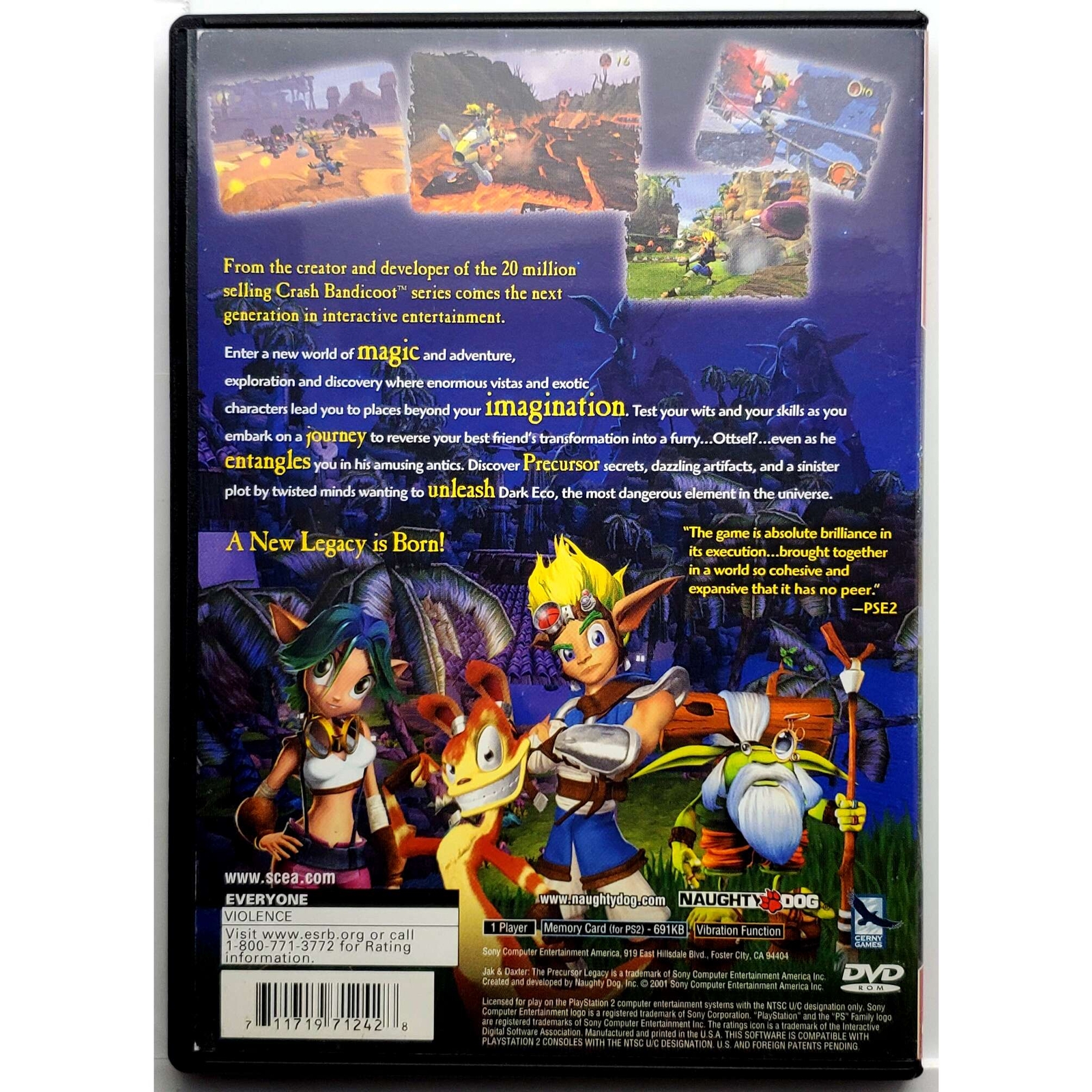 Jak and Daxter The Precursor Legacy Greatest Hits – Sony Playstation 2 PS2