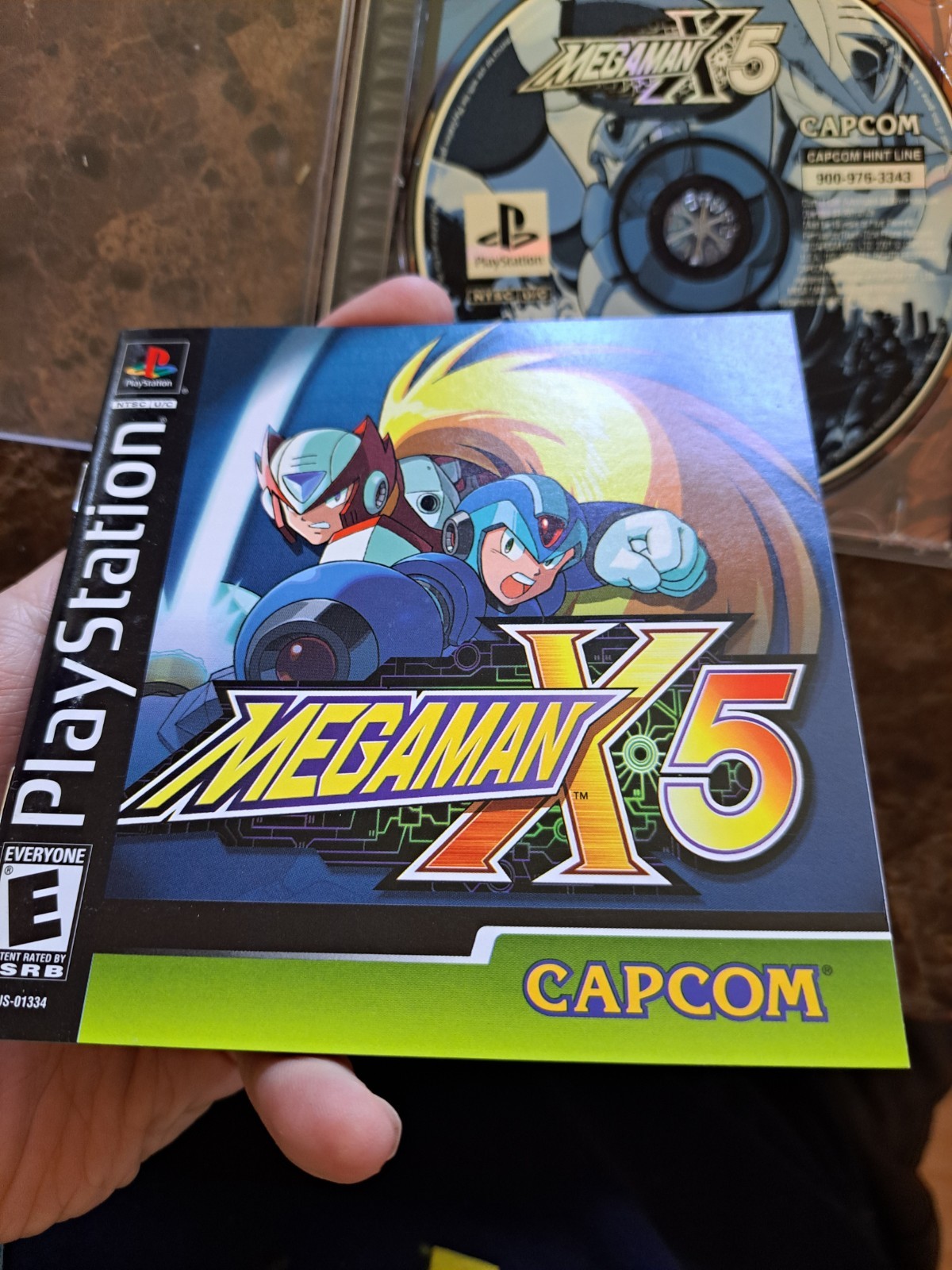 Mega Man X5 Sony PlayStation 1 Complete CIB Good Condition PS1 CAPCOM Free Ship