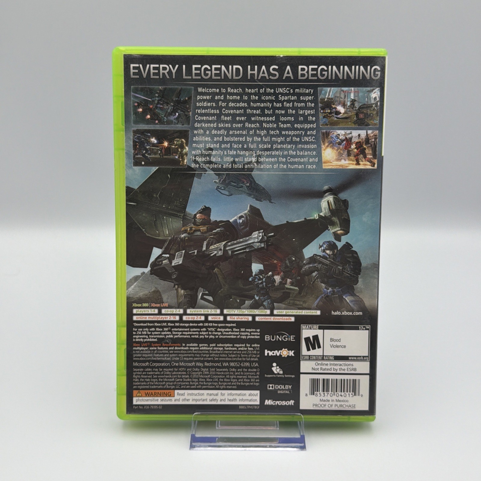 Halo: Reach – Xbox 360 Game – Complete W/ Manual | Refurbished + 1yr Warranty