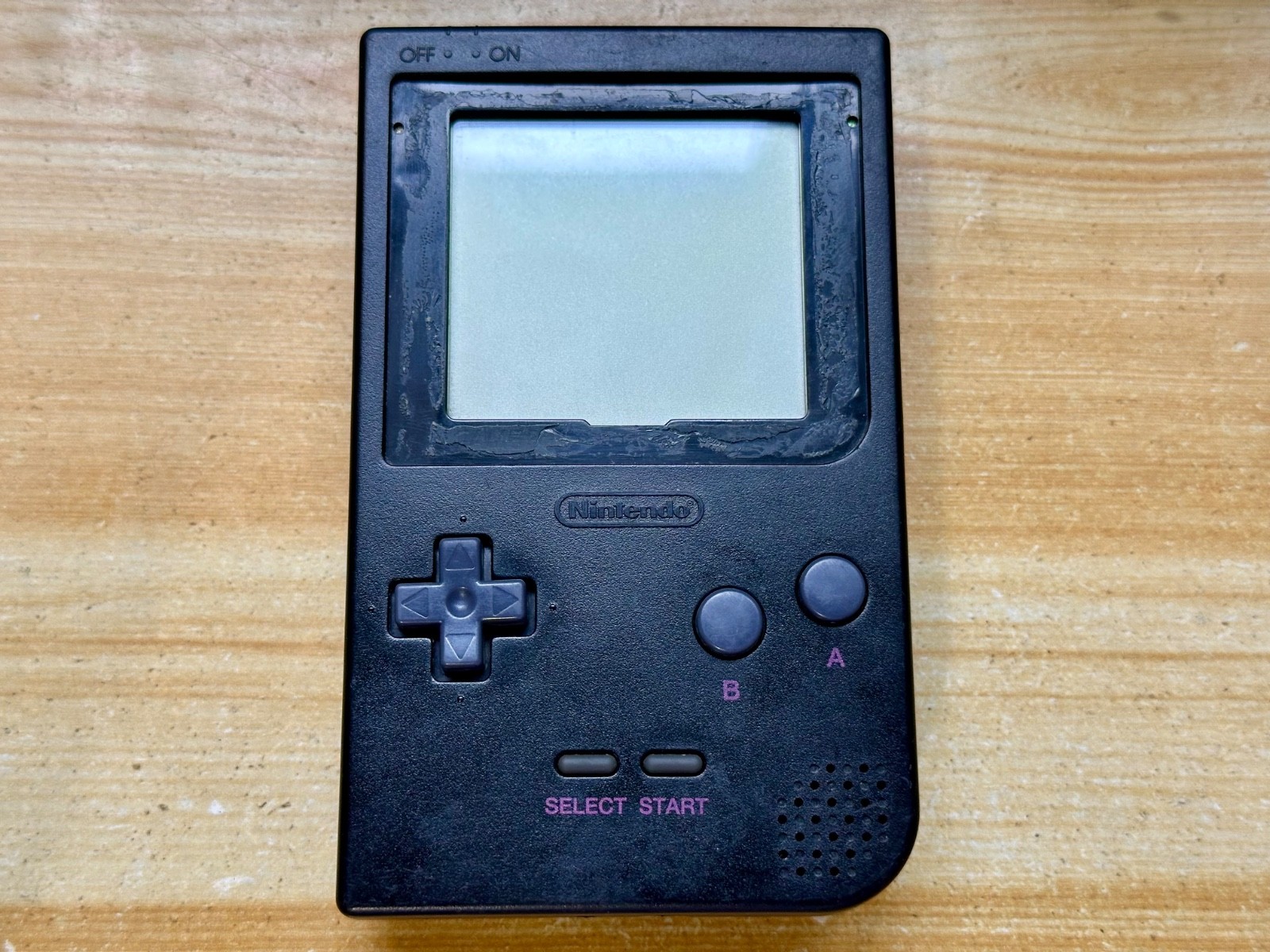 Nintendo Gameboy Pocket MGB-001 Onyx Charcoal Black Handheld System Console