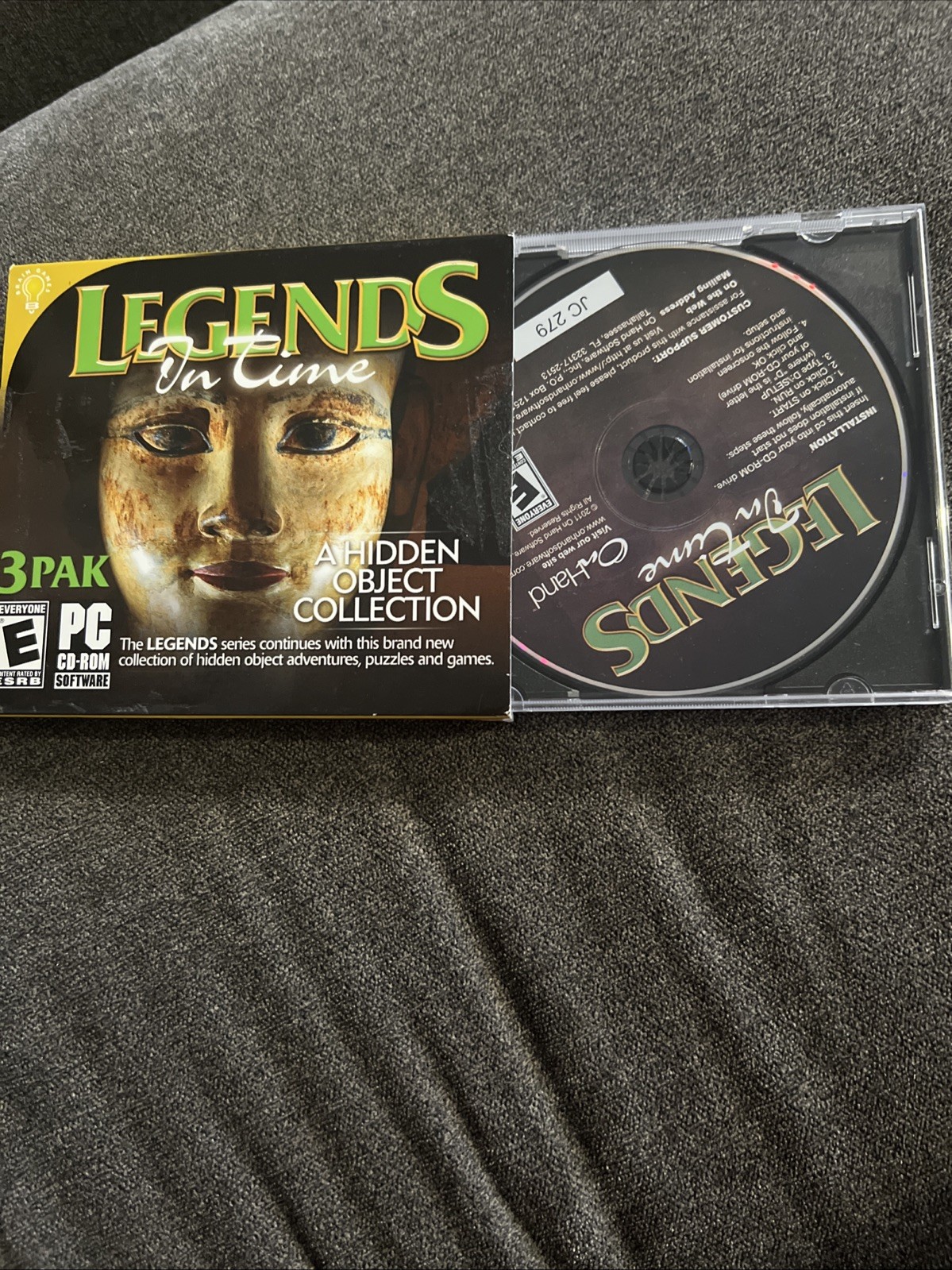 On Hand Legends On Time PC Game 3-Pak Everyone Black Hidden Object Collection