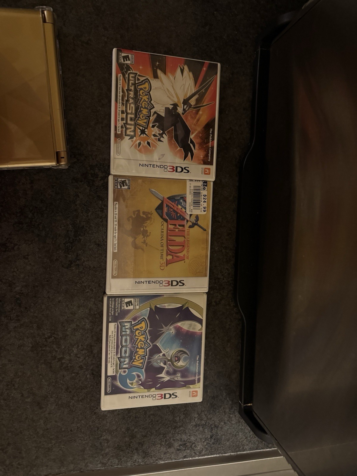 Nintendo 3ds XL a Link Between Worlds Limited Edition Gold-CASE- 3 Games Bundle