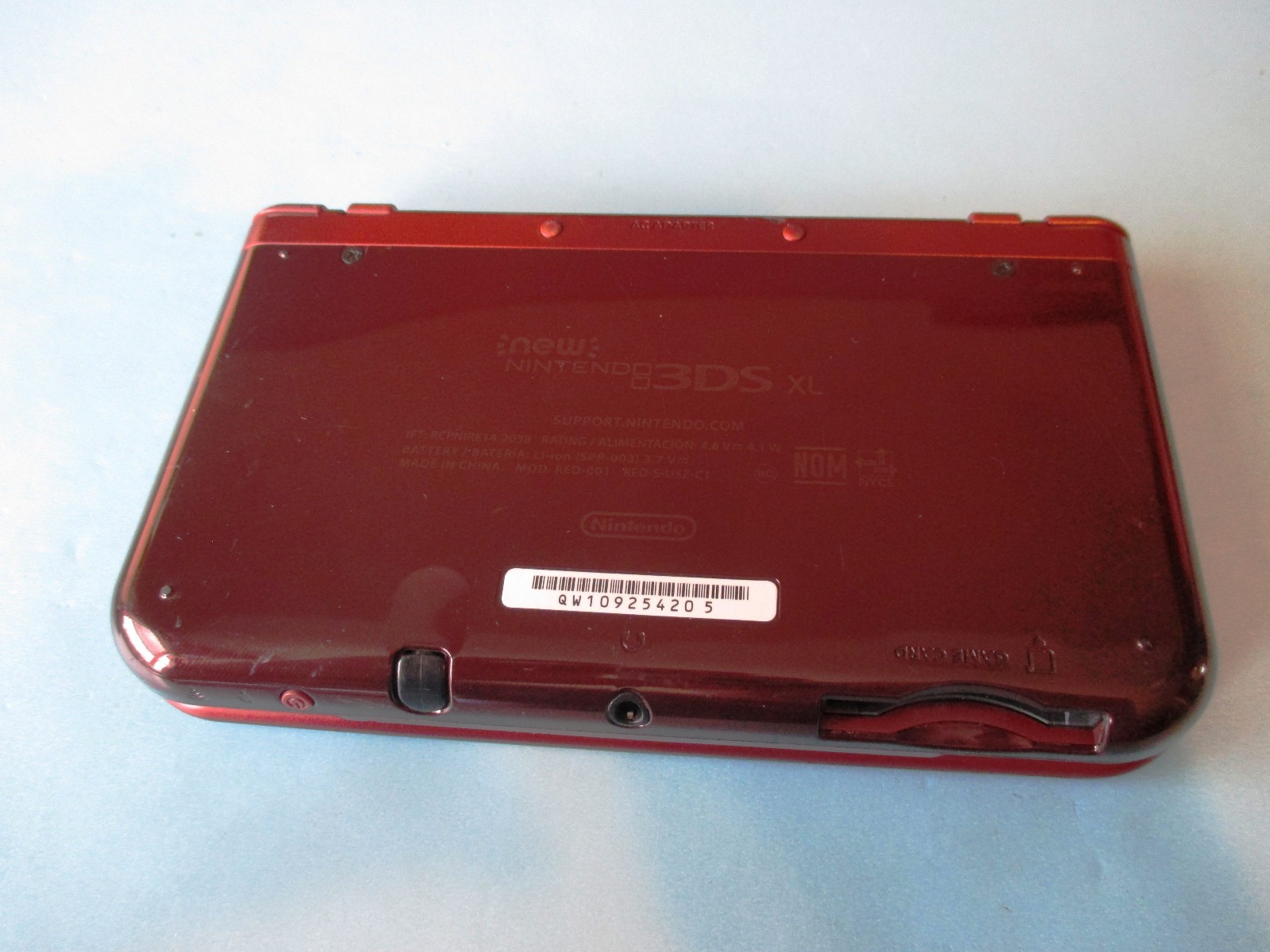 Nintendo New 3DS XL Red System w/Charger US Version FREE Ship!