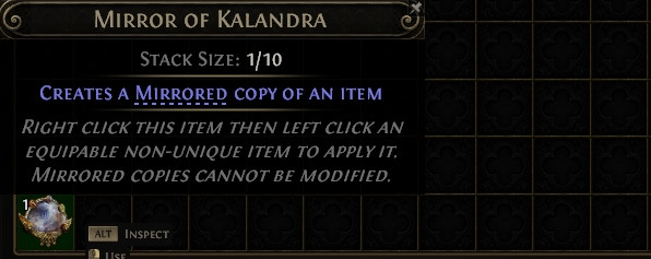 Mirror of Kalandra Path of Exile 2 Standard League NON Season POE 2