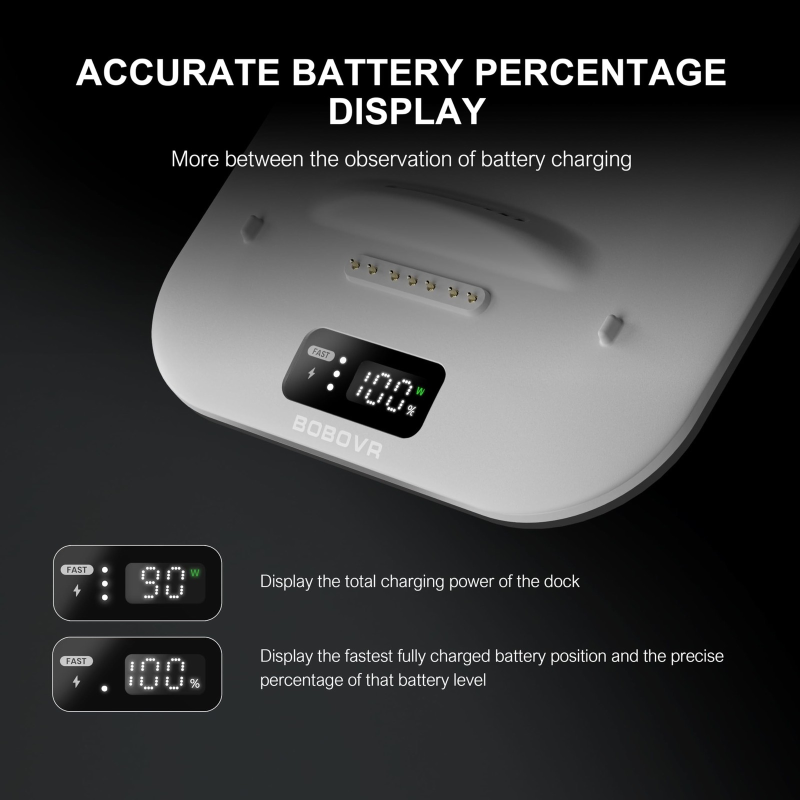 BD3 Charging Dock, Providing Fast Charging for 3*B100, 30W Power, 0-80% in Ju…