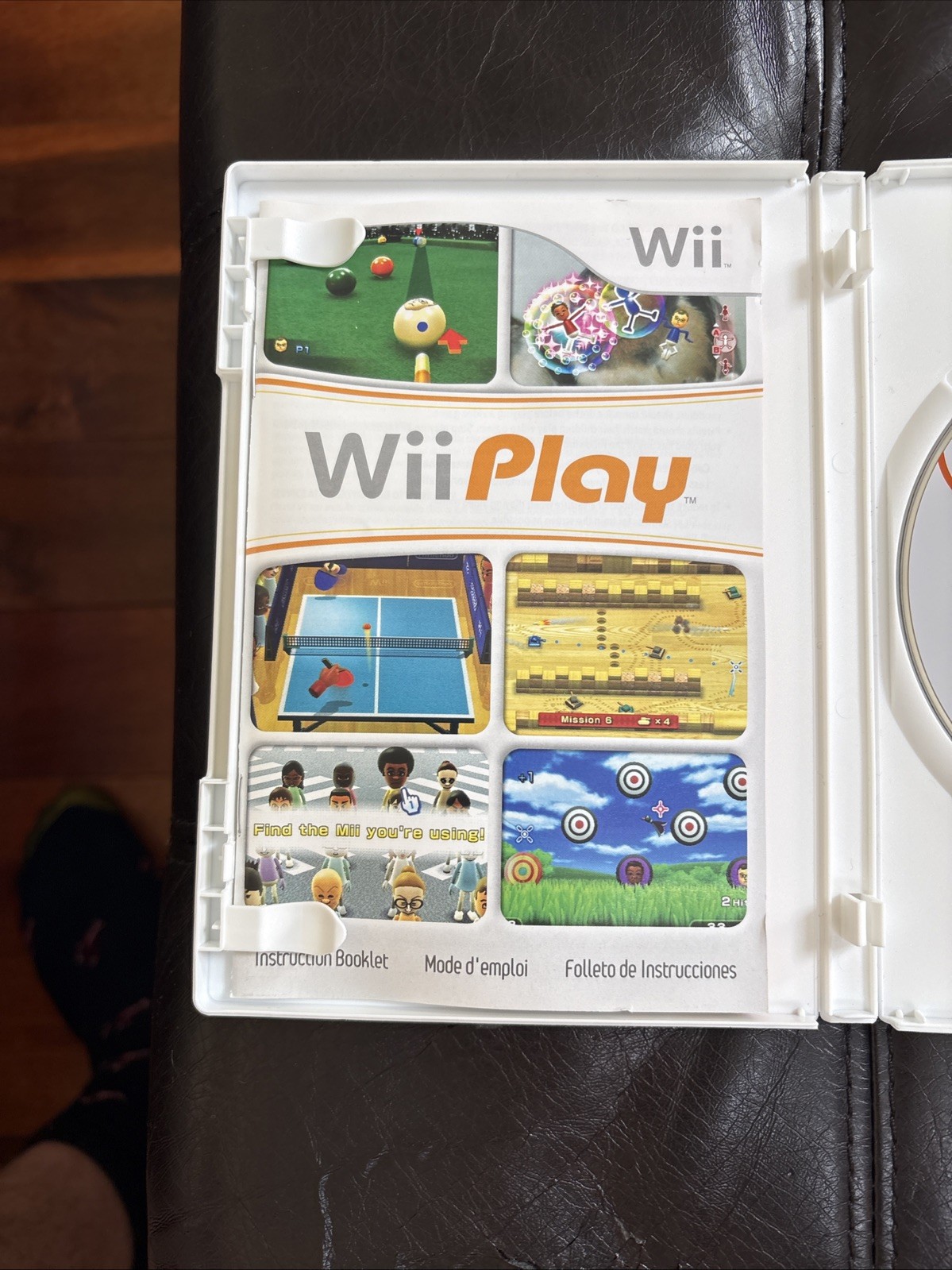Wii Play Nintendo Wii Sports Game Disc, Manual & Case!