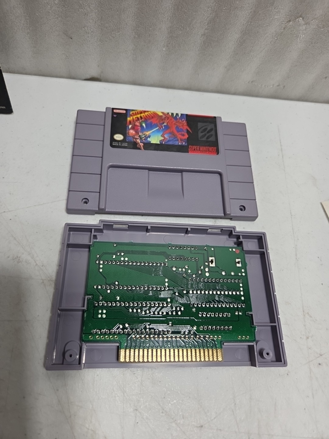 Tested – Super Metroid Super Nintendo SNES Complete In Box CIB (Dmg Box)