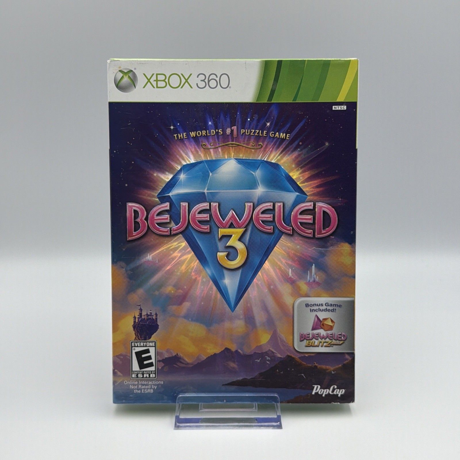Xbox 360 Video Game Bejeweled 3 New Sealed Microsoft Xbox w/ Slipcover 🔥