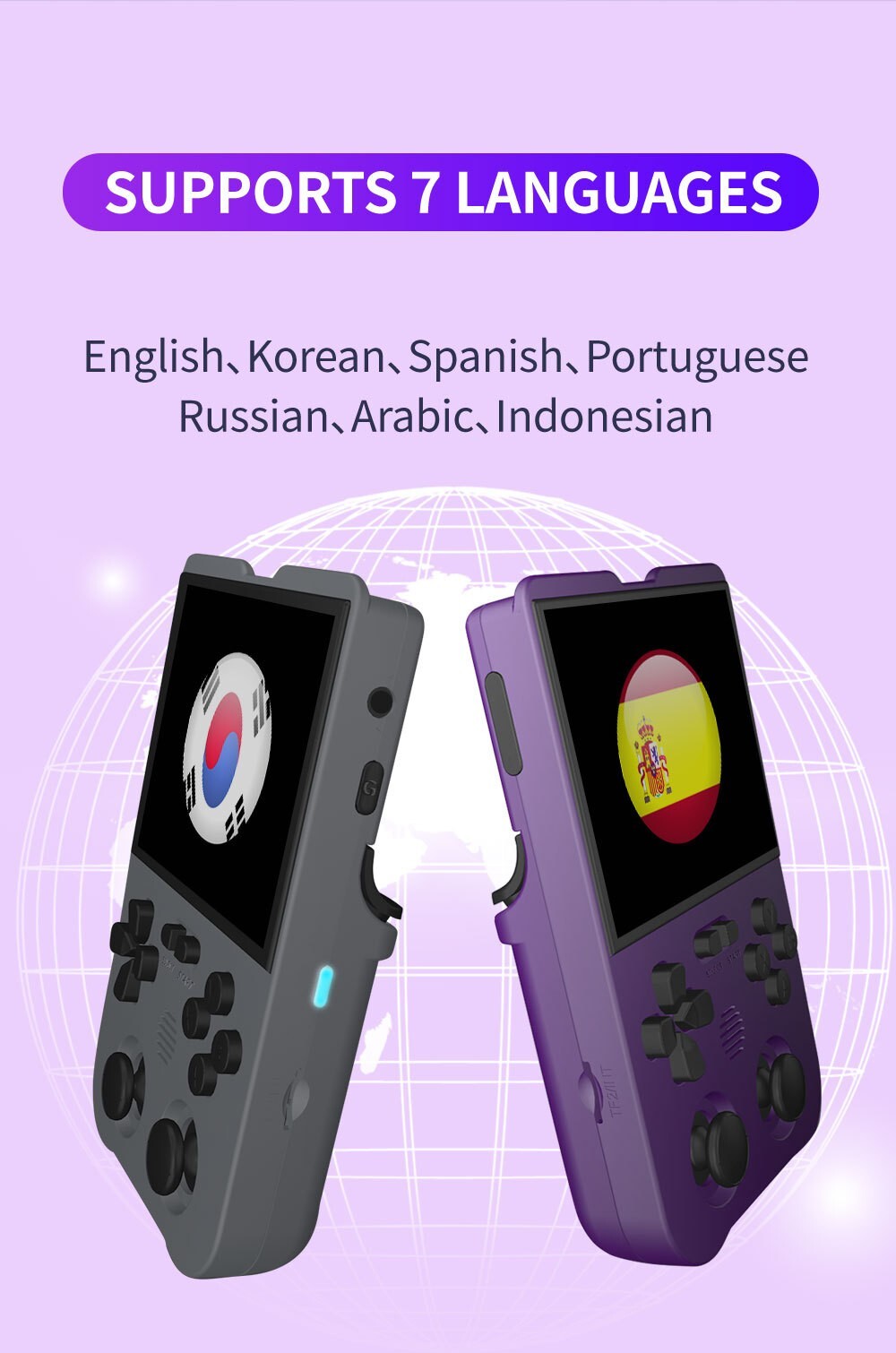 XU10 Retro Video Game Console Handheld 3.5” IPS Linux Kids Toy Gift 3000mAh AU