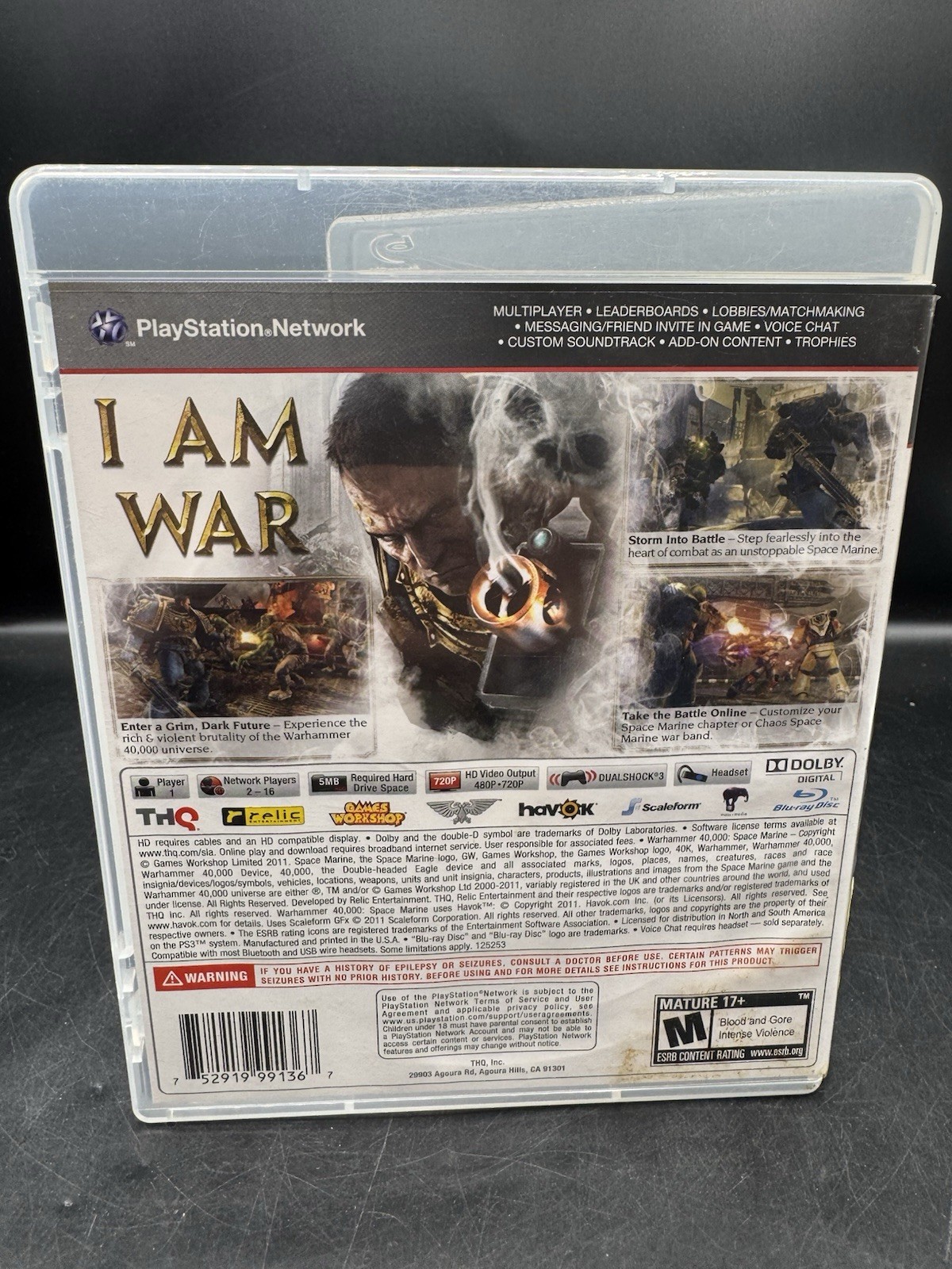 Warhammer 40,000: Space Marine PS3 Complete CIB