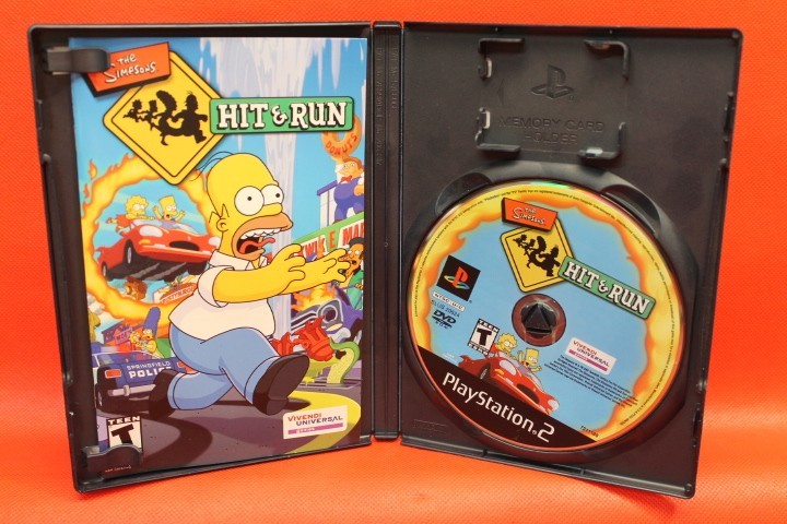 The Simpsons Hit & Run Sony PlayStation 2 PS2 Game CIB T NTSC-U/C
