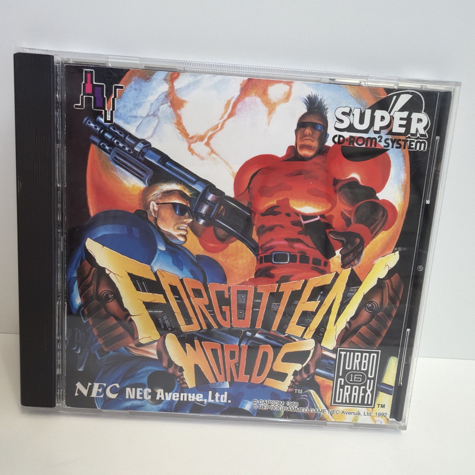 Forgotten Worlds TurboGrafx Super CD Turbo Duo Tested Complete CIB