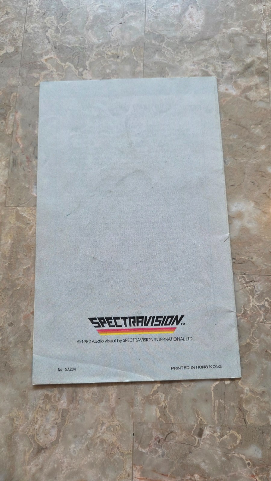 Atari 2600 Tape Worm Spectravision Manual Only RARE FREE SHIPPING