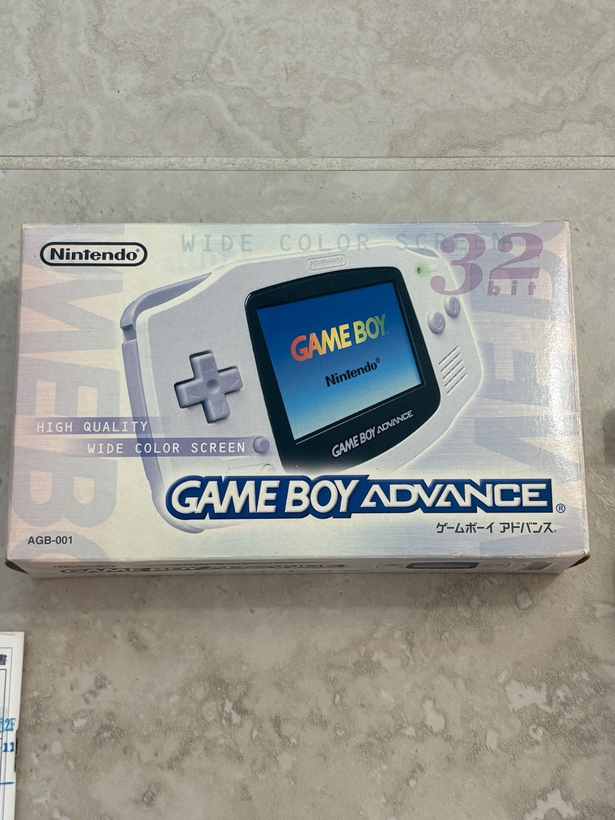 Nintendo Game Boy Advance – CIB – GBA Arctic White – Complete in Box