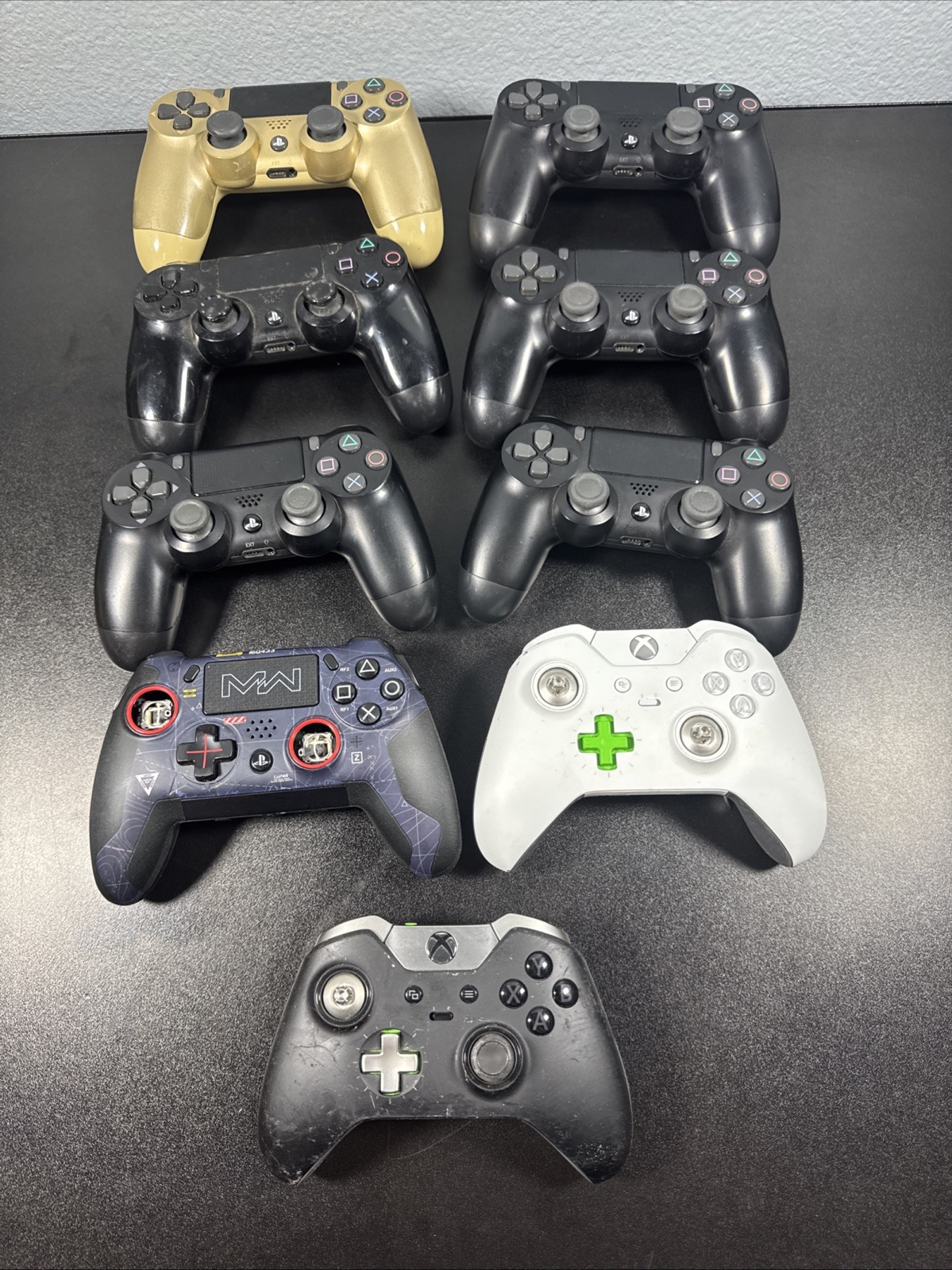 Lot Of 9 Various Colors Defective PS4/xbox One Elite Contollers Stick Drift