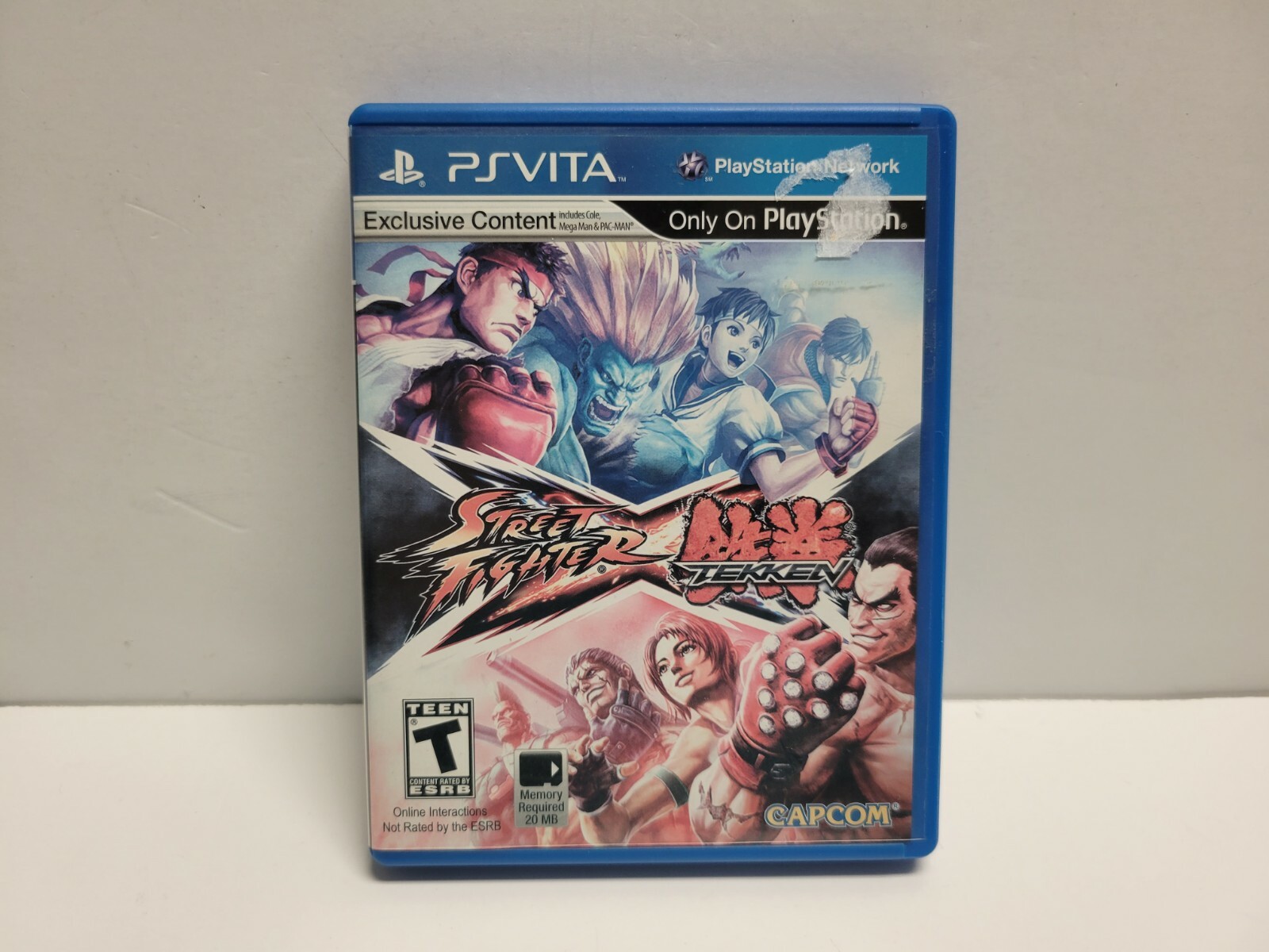 Street Fighter X Tekken (Sony PlayStation Vita, 2012) with Original Case TESTED