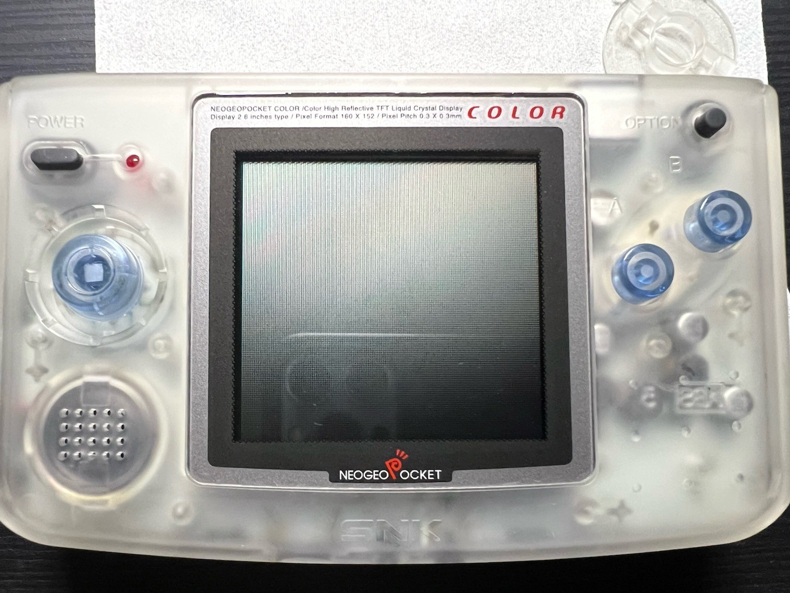 Neo Geo Pocket Color SNK Console Crystal White Comply In Box CIB