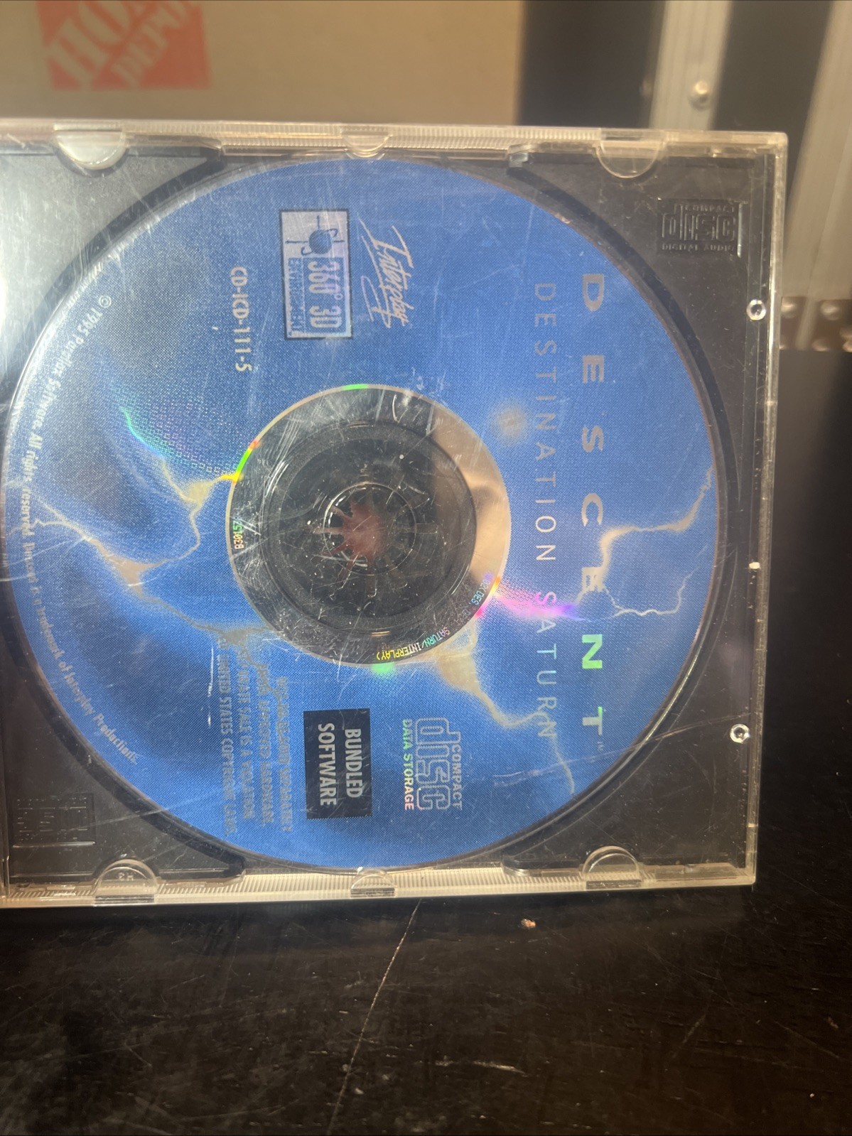 Descent Destination Saturn PC CD-ROM Disc Only – May Need Buffed