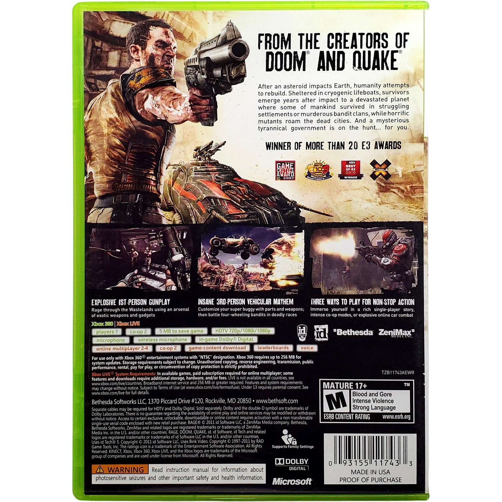 Rage Anarchy Edition – Microsoft Xbox 360 Tested 1Y Guarantee