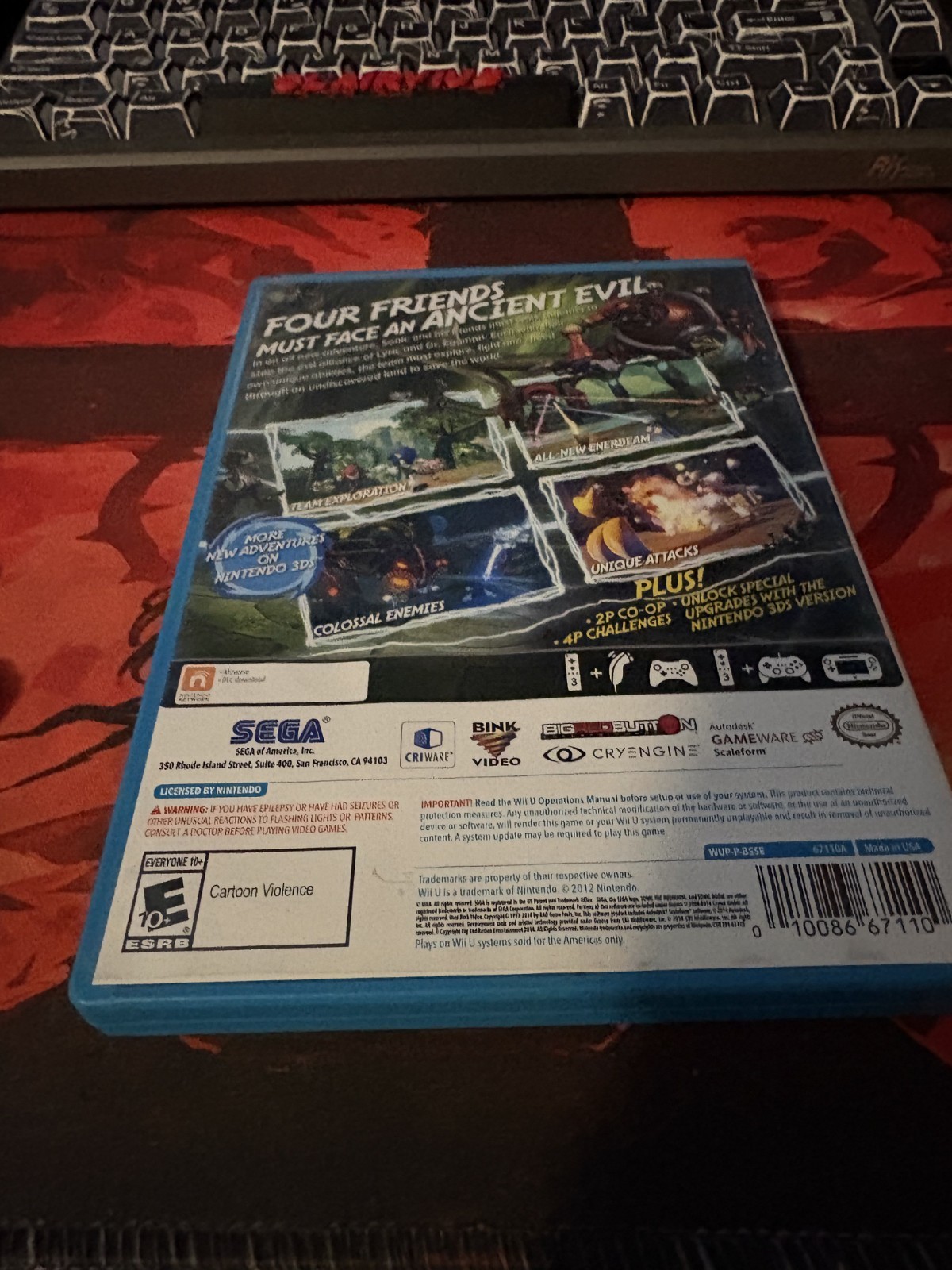 Sonic Boom: Rise of Lyric (Nintendo Wii U, 2014)