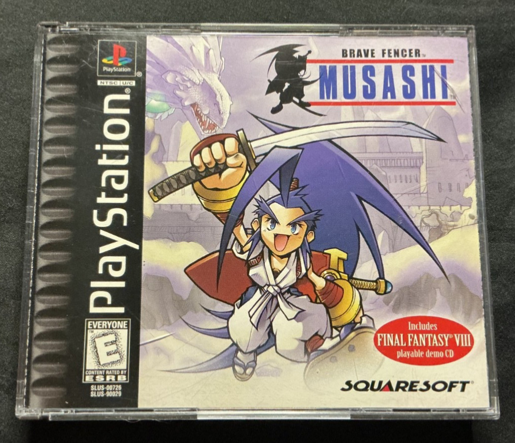 **PS1 PlayStation 1 Brave Fencer Musashi CIB + demo disc**
