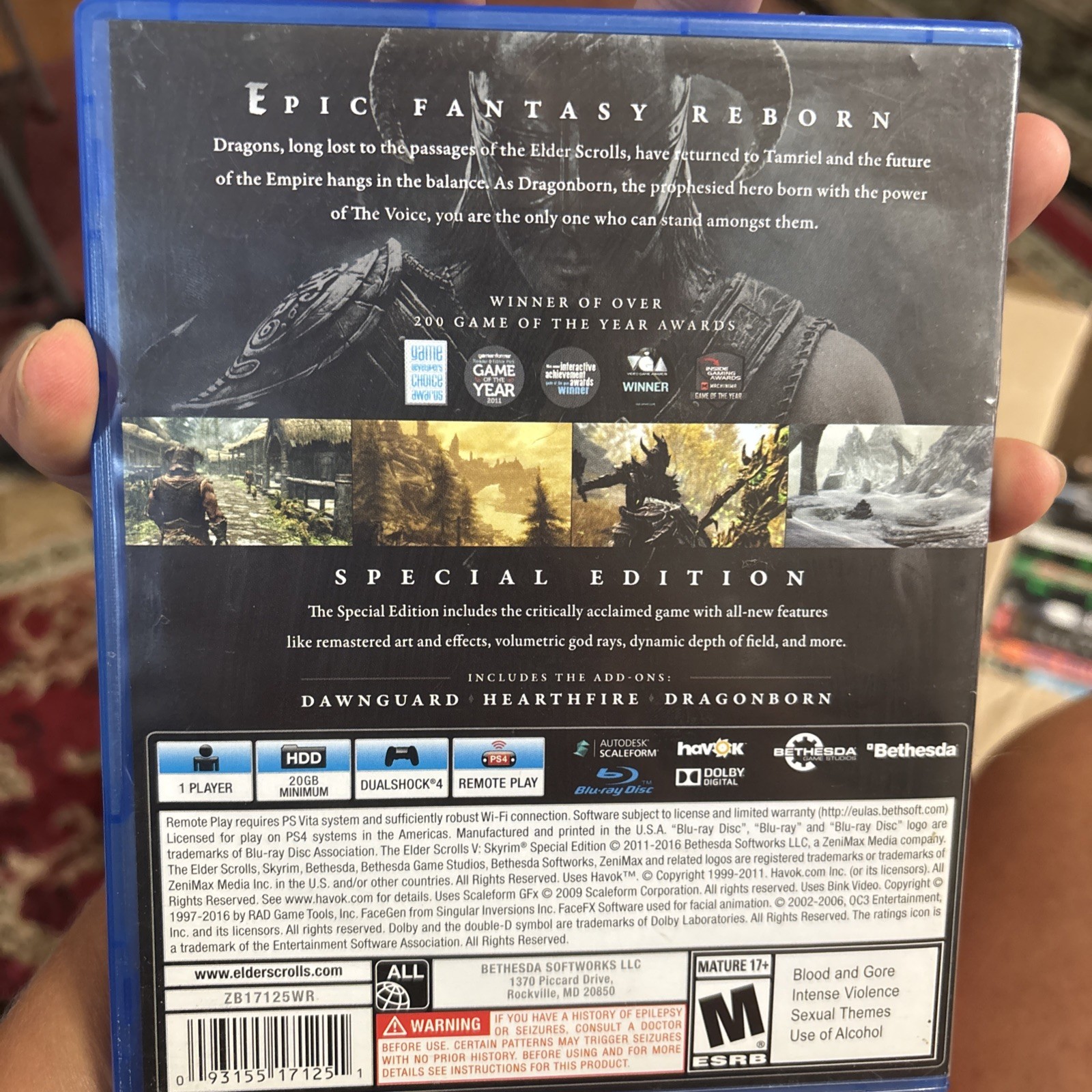 The Elder Scrolls V: Skyrim SPECIAL EDITION PlayStation 4 PS4 PS Japan import