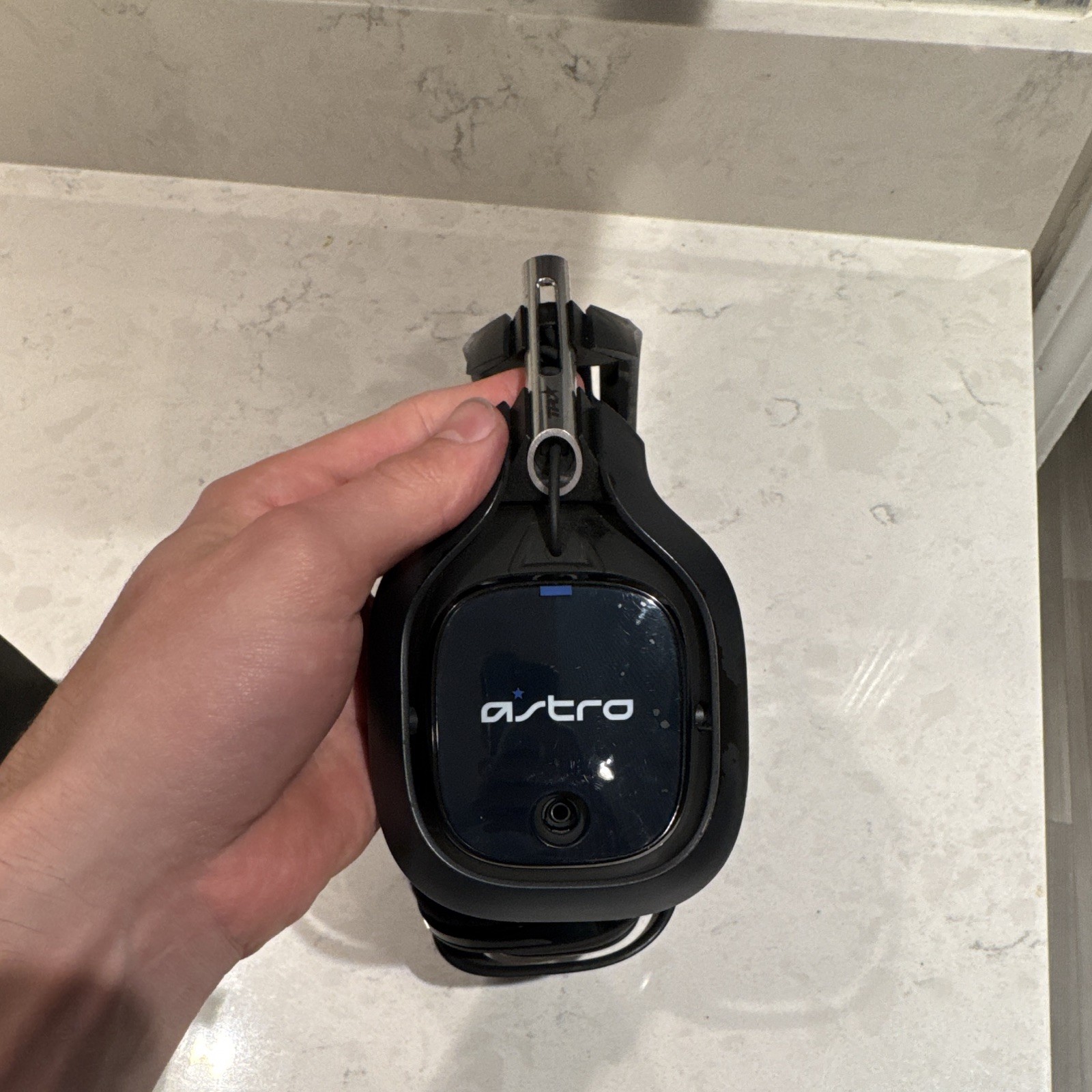 Astro A40 TR Headset w/ MixAmp Pro, Black/Blue, USB/3.5mm for PS4 PS5 PC