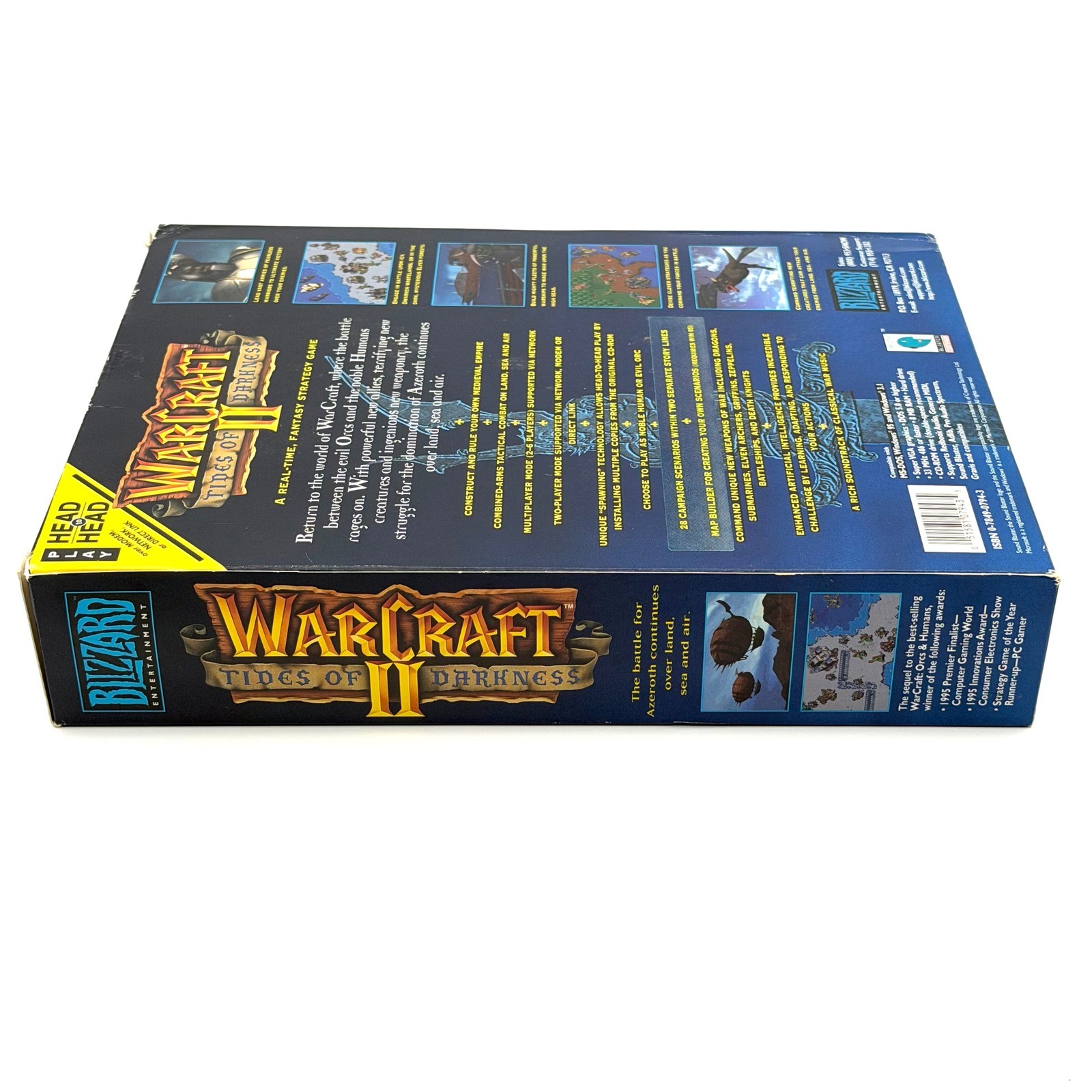 Warcraft II Tides of Darkness PC Big Box Vintage 1995 Blizzard Entertainment