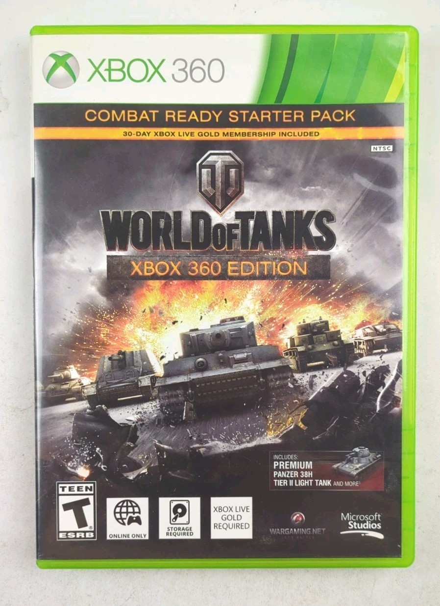 World of Tanks Xbox 360 Edition Unplayable Online Only Read Complete CIB