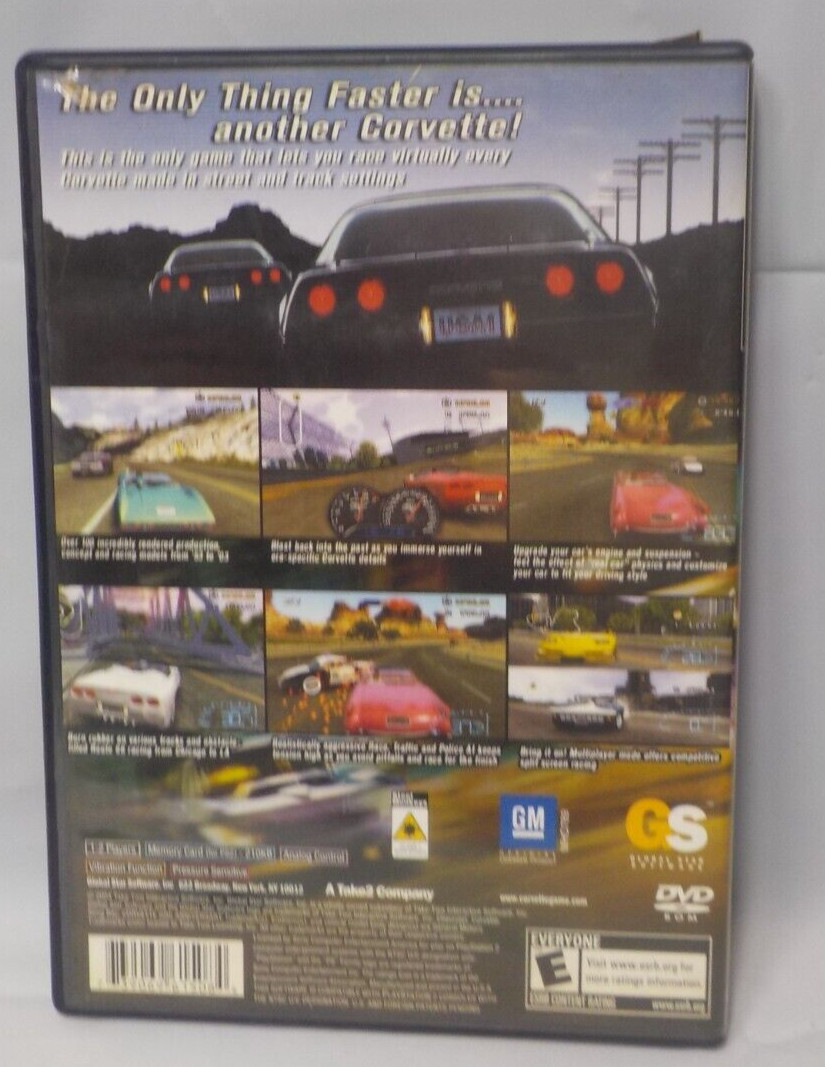 Corvette PS2 PlayStation 2 Complete CIB