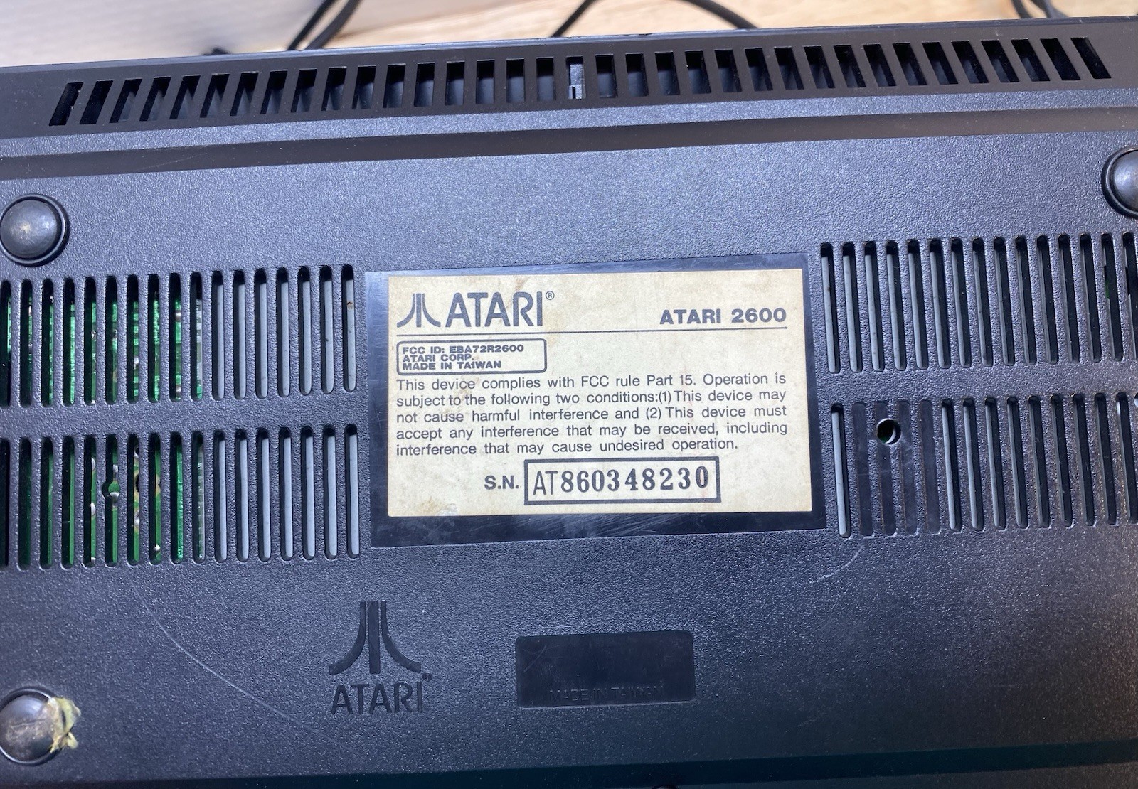 Atari 2600 Console with Games Asteroids ET Raiders of the Lost Ark