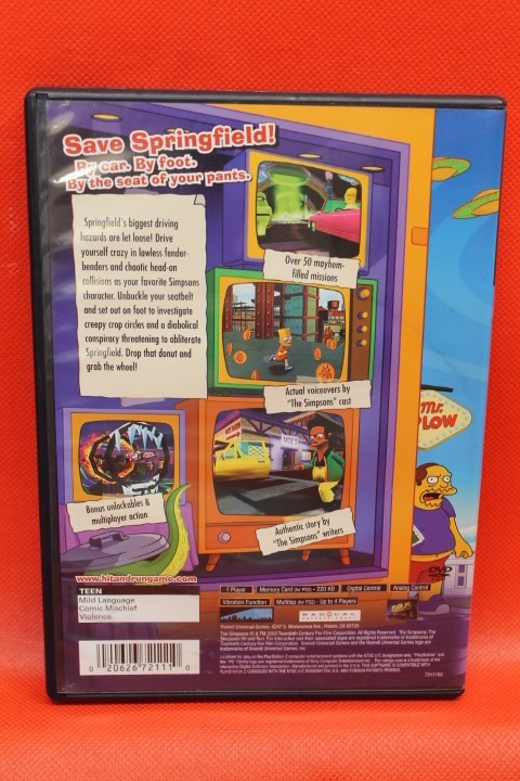 The Simpsons Hit & Run Sony PlayStation 2 PS2 Game CIB T NTSC-U/C
