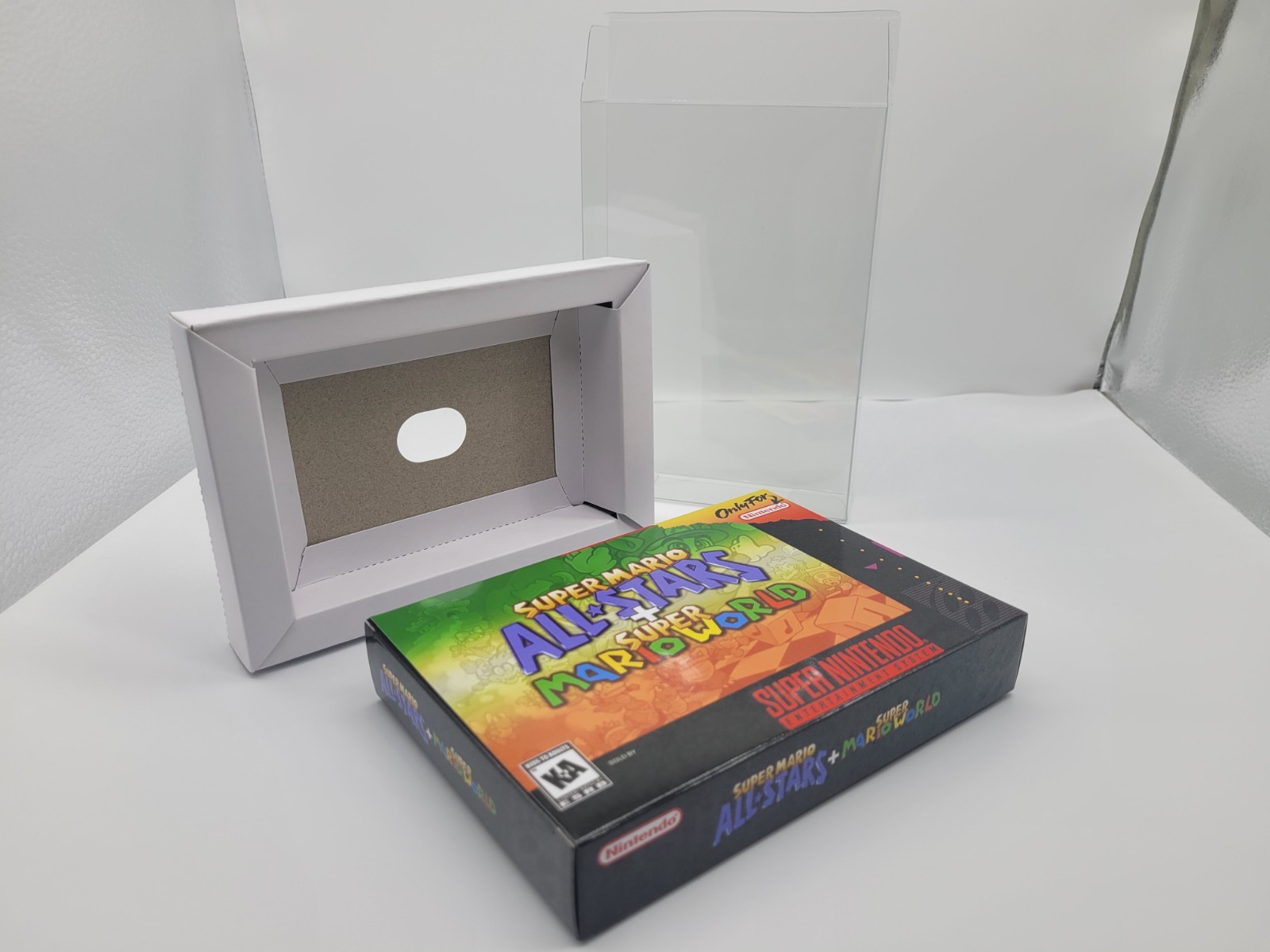 SUPER MARIO ALL STARS SUPER MARIO WORLD SUPER SNES BOX ONLY REPLACEMNT BOX+CASE