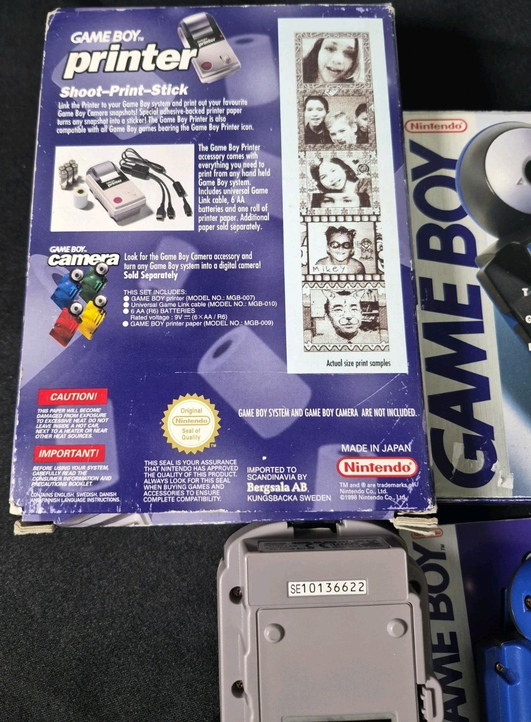 Nintendo Game Boy Camera Green And Printer UNTESTED!!!