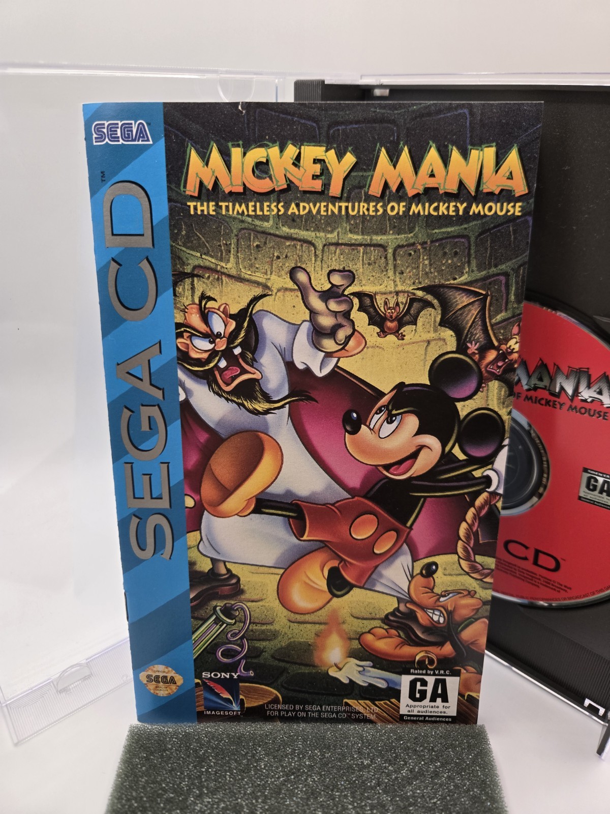 Mickey Mania: The Timeless Adventures of Mickey Mouse (Sega CD, 1994) CIB