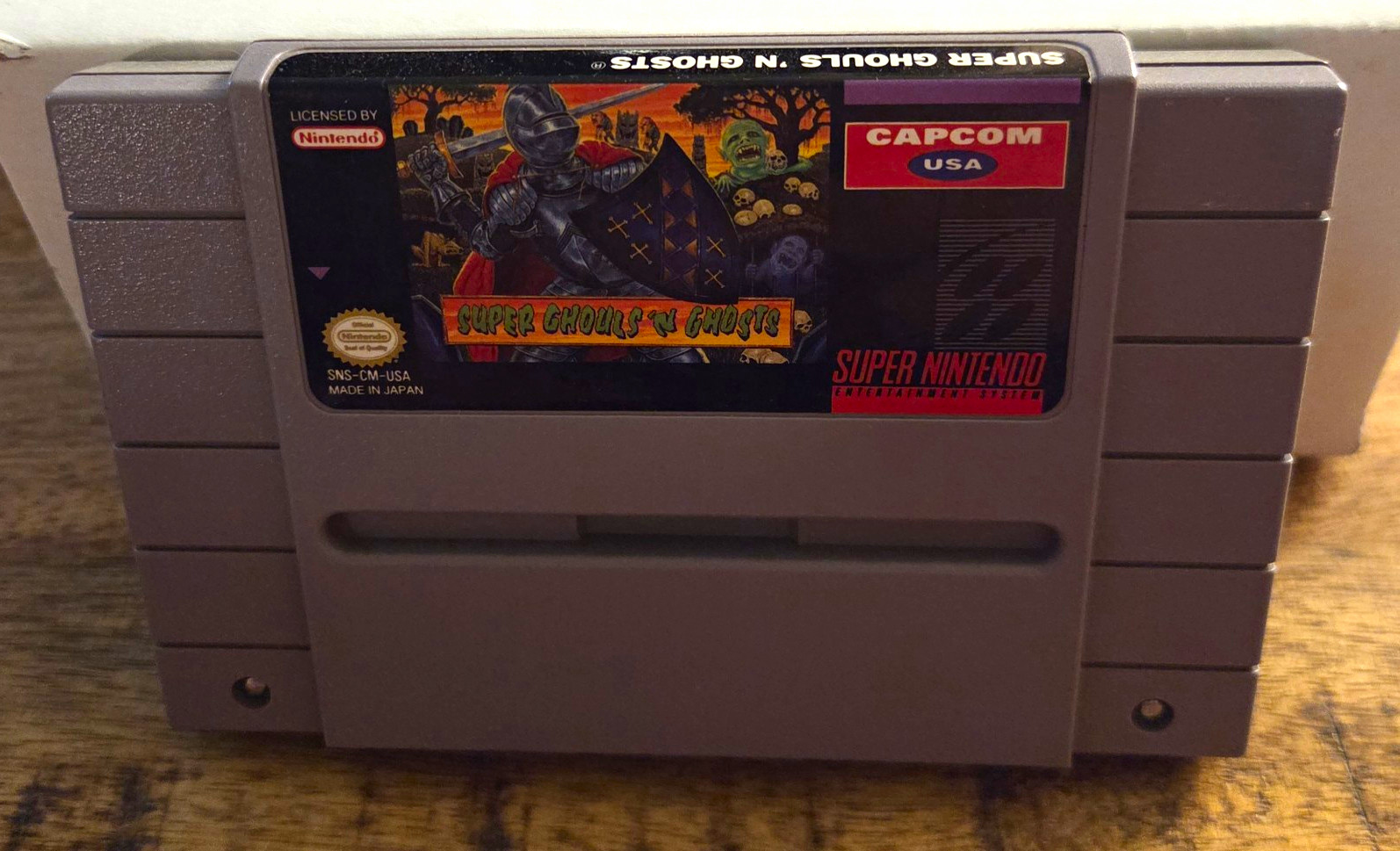 Capcom Super Ghouls ‘n Ghosts Nintendo SNES Game Cartridge NTSC-U/C US/Canada
