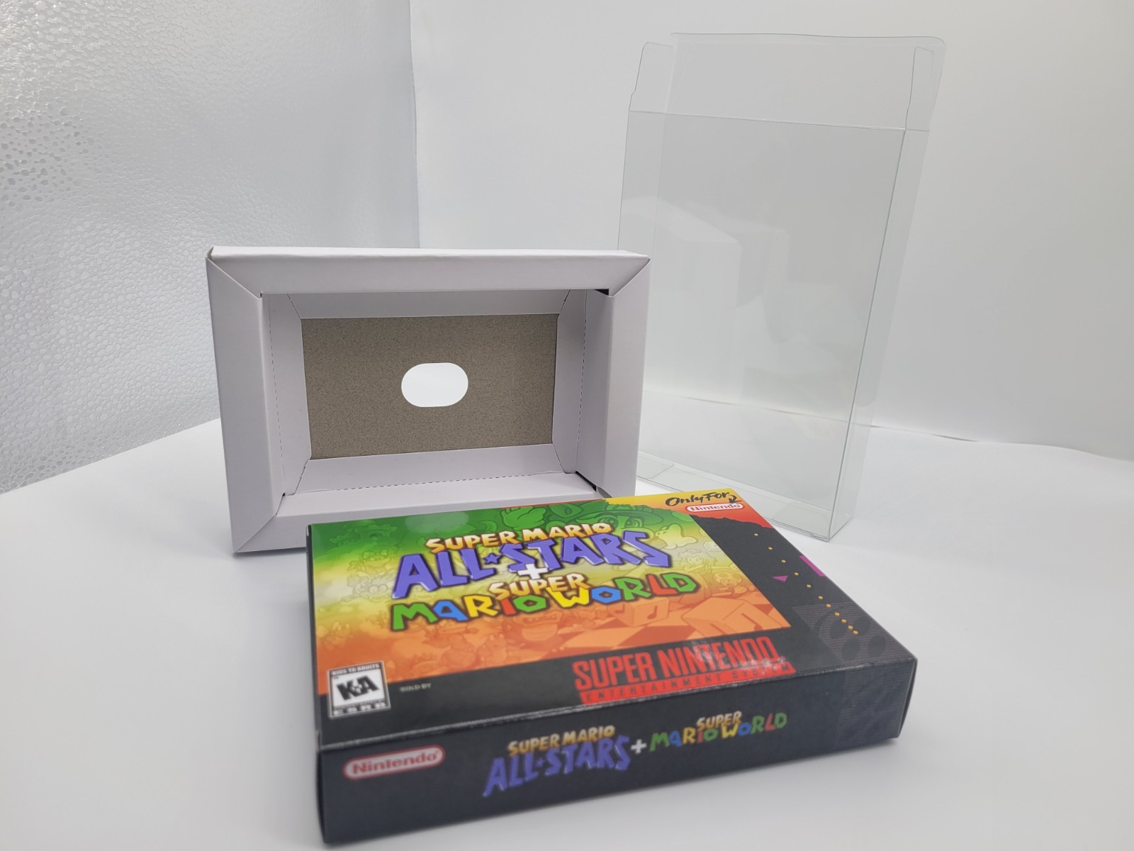 SUPER MARIO ALL STARS SUPER MARIO WORLD SUPER SNES BOX ONLY REPLACEMNT BOX+CASE