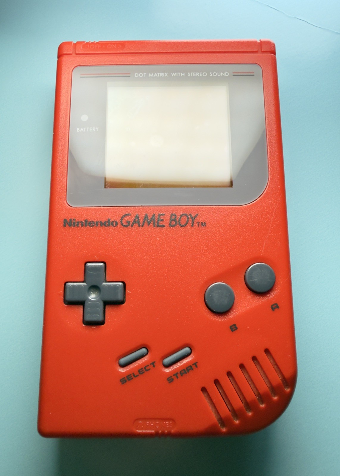 Retro Original Nintendo Game Boy Original DMG-01 RED Backlit Mod!