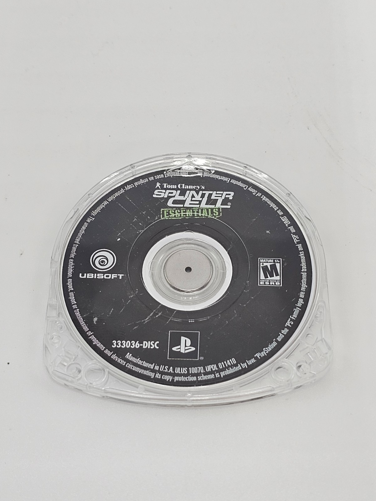 Sony Playstation Portable PSP Tom Clancy Splinter Cell Essentials Disc Only