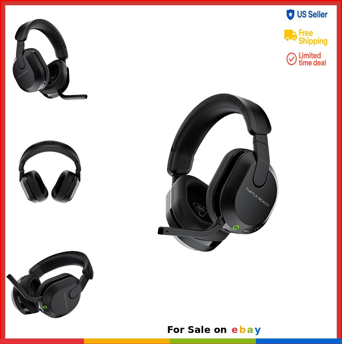 Wireless Gaming Headset 80-Hour Battery 50mm Drivers Bluetooth 5.2 Xbox PC