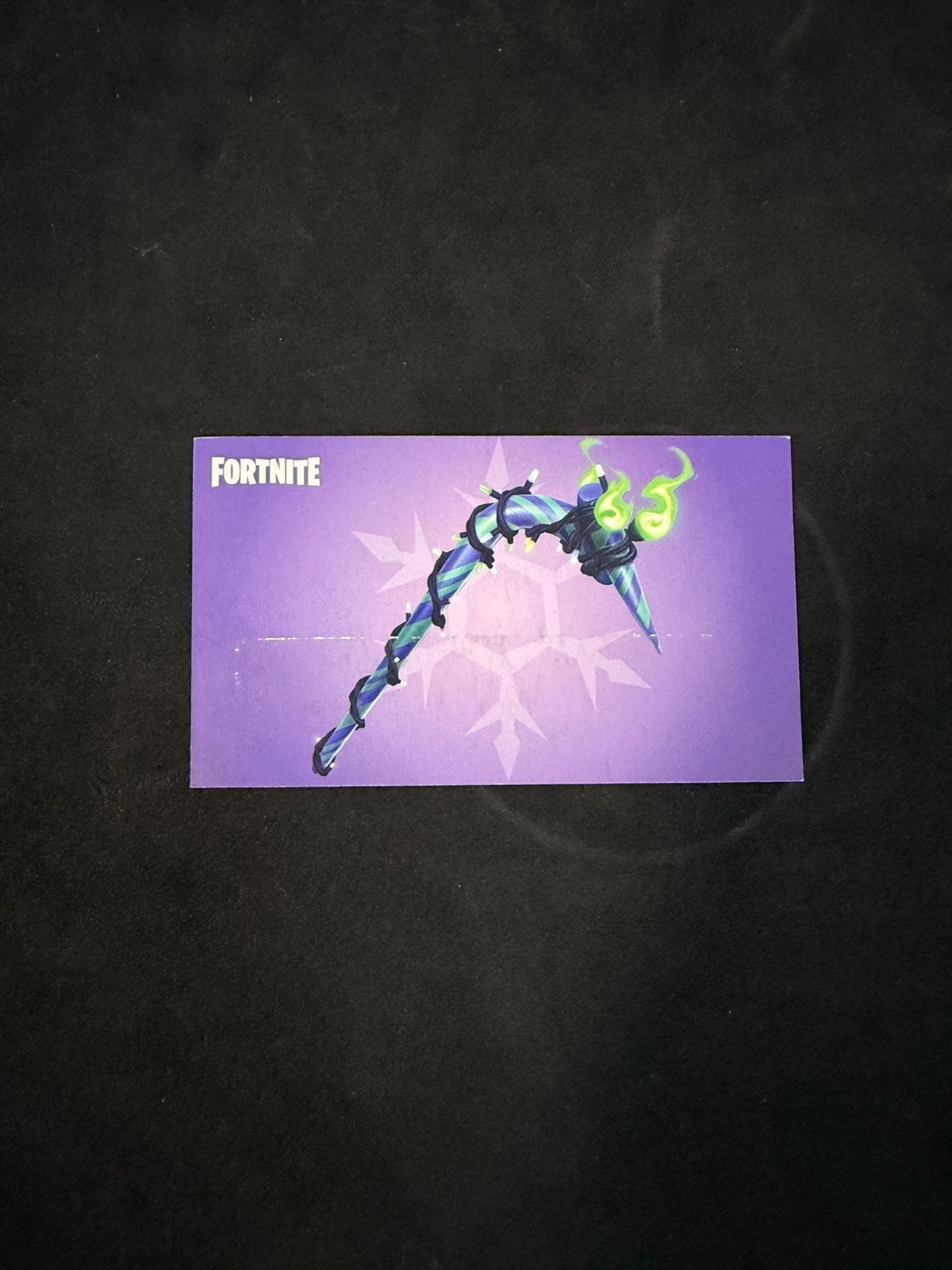 RARE UNUSED Fortnite Minty Pickaxe Collector Exclusive Item EXPIRED Damaged